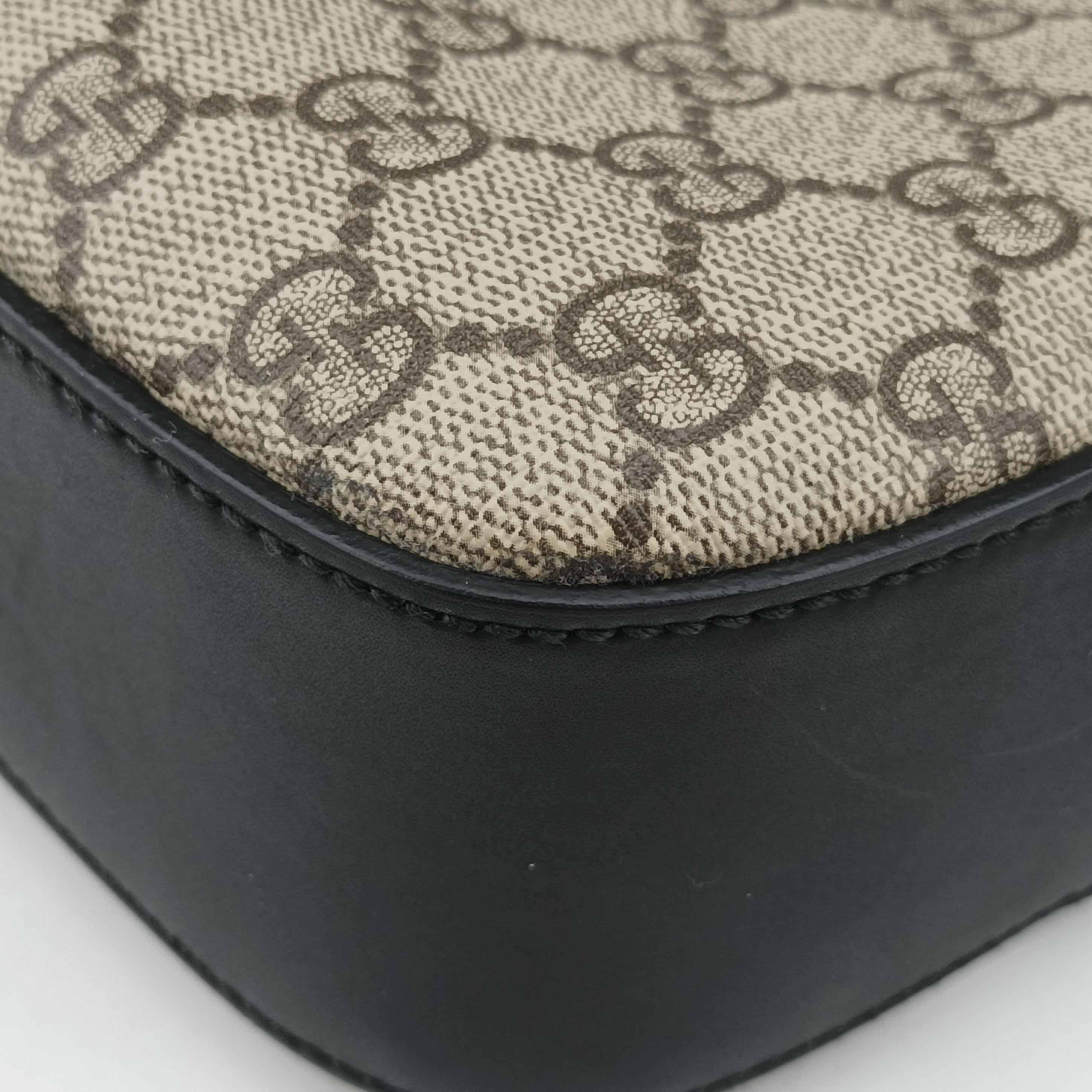 GG Supreme Brown×Black PVC coated canvas×Leather 450944 F021017312GGスプリーム ブラウン×ブラック PVCコーティングキャンバス×レザー 450944 F021017312