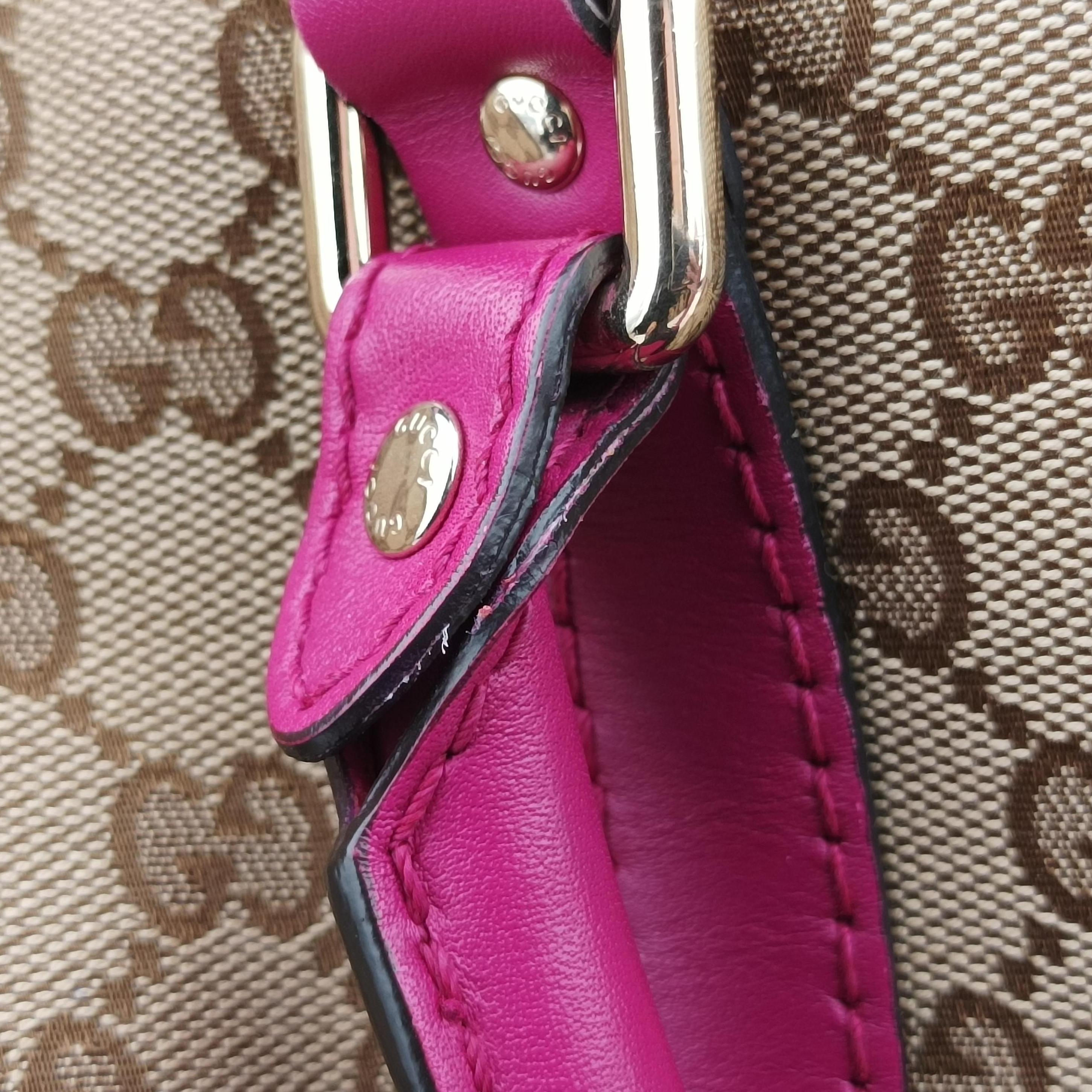 Sherry Line beige×rose canvas×leather 247205 D015384352シェリーライン ベージュ×ローズ キャンバス×レザー 247205 D015384352