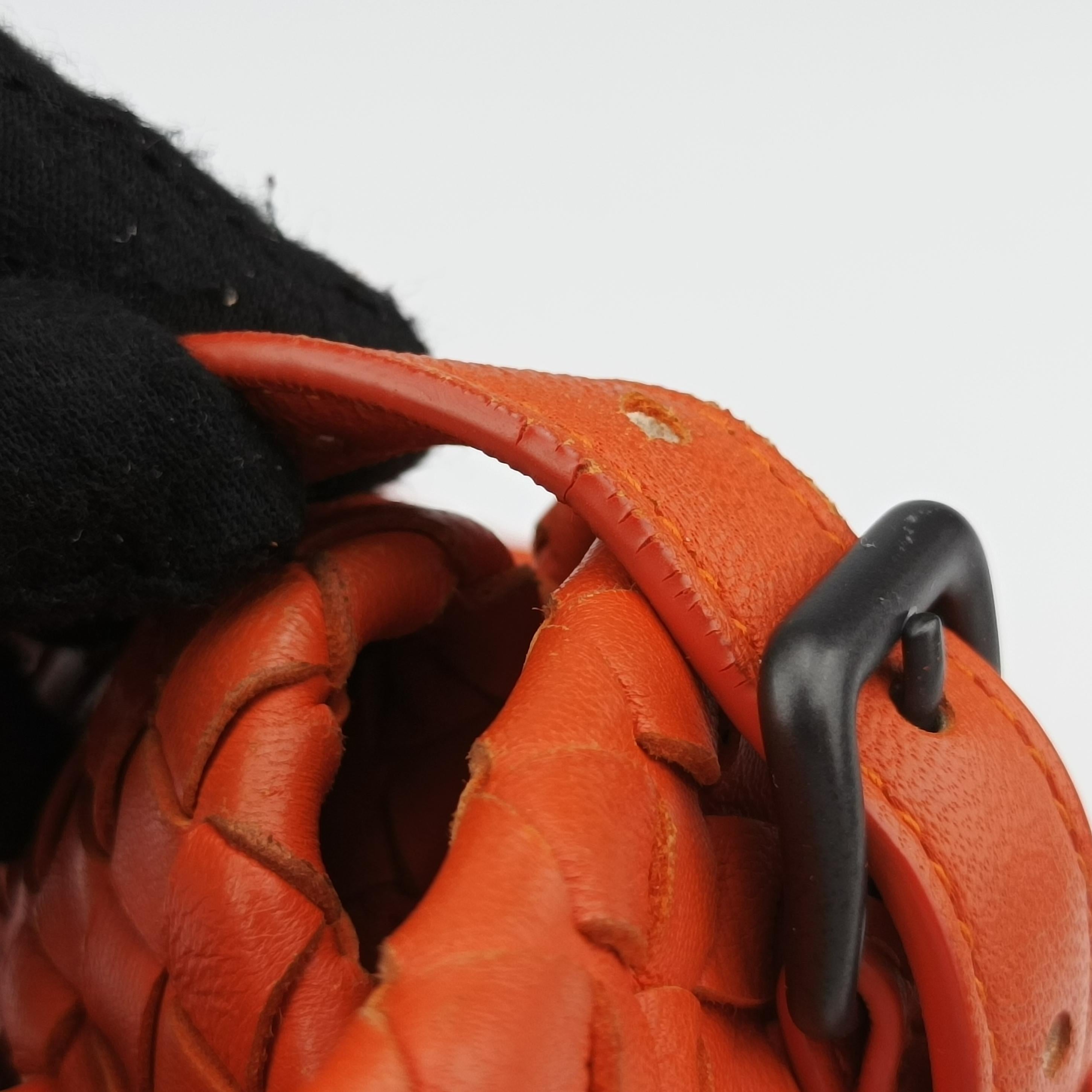 Cesta Intrecciato Orange lambskin B02407623Pセスタ イントレチャート オレンジ ラムスキン B02407623P
