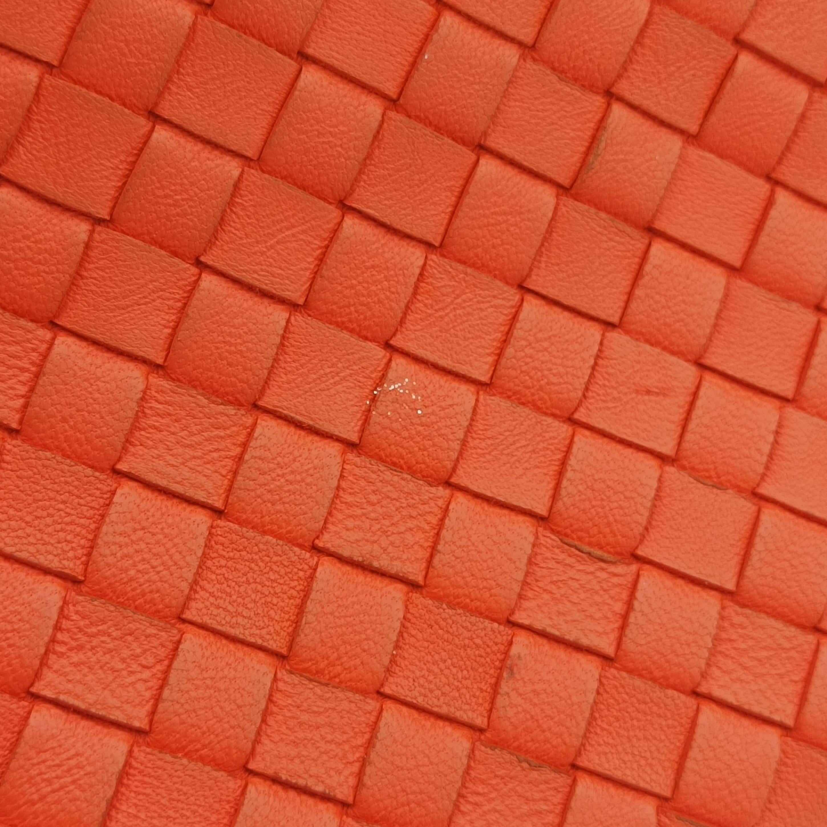 Cesta Intrecciato Orange lambskin B02407623Pセスタ イントレチャート オレンジ ラムスキン B02407623P