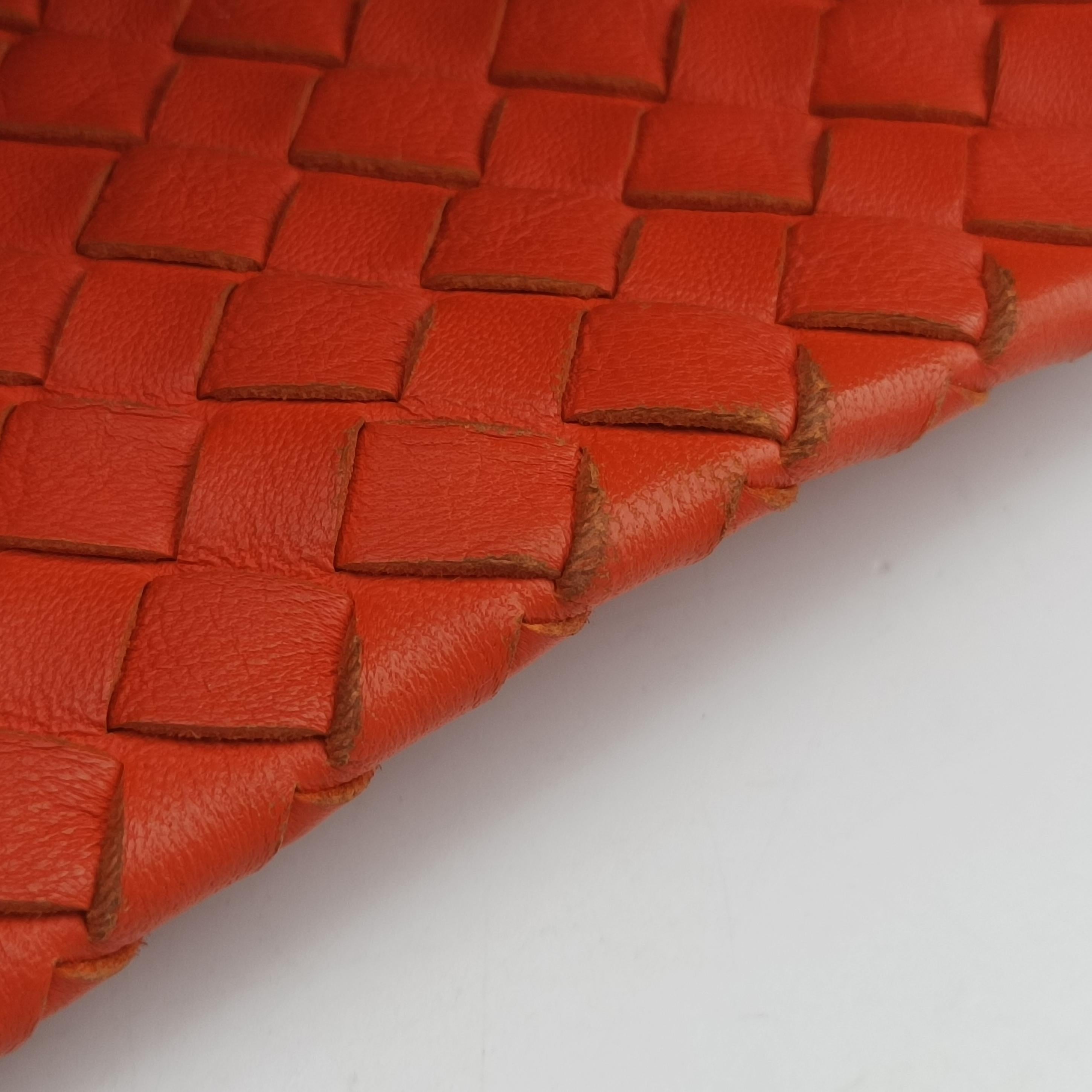 Cesta Intrecciato Orange lambskin B02407623Pセスタ イントレチャート オレンジ ラムスキン B02407623P