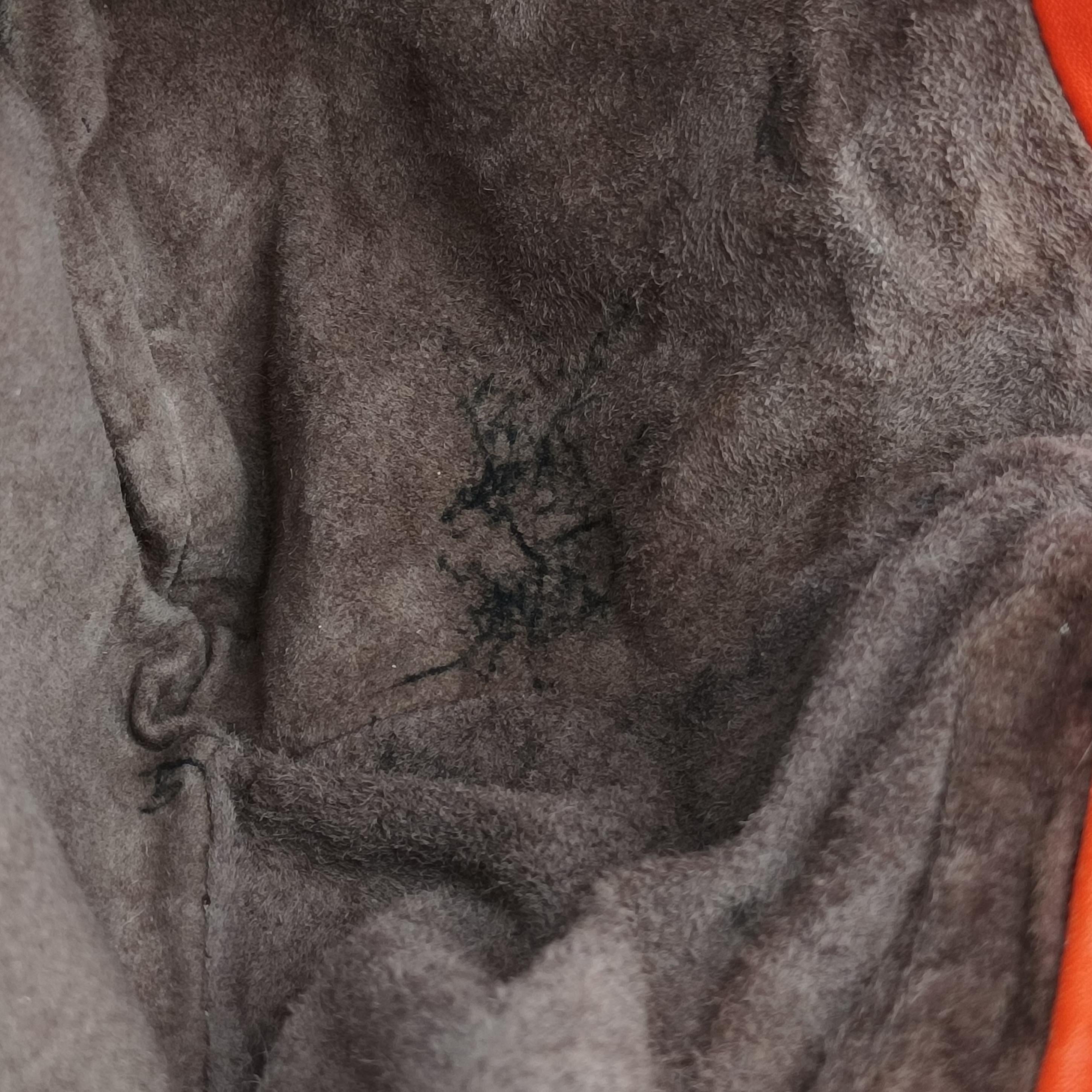 Cesta Intrecciato Orange lambskin B02407623Pセスタ イントレチャート オレンジ ラムスキン B02407623P