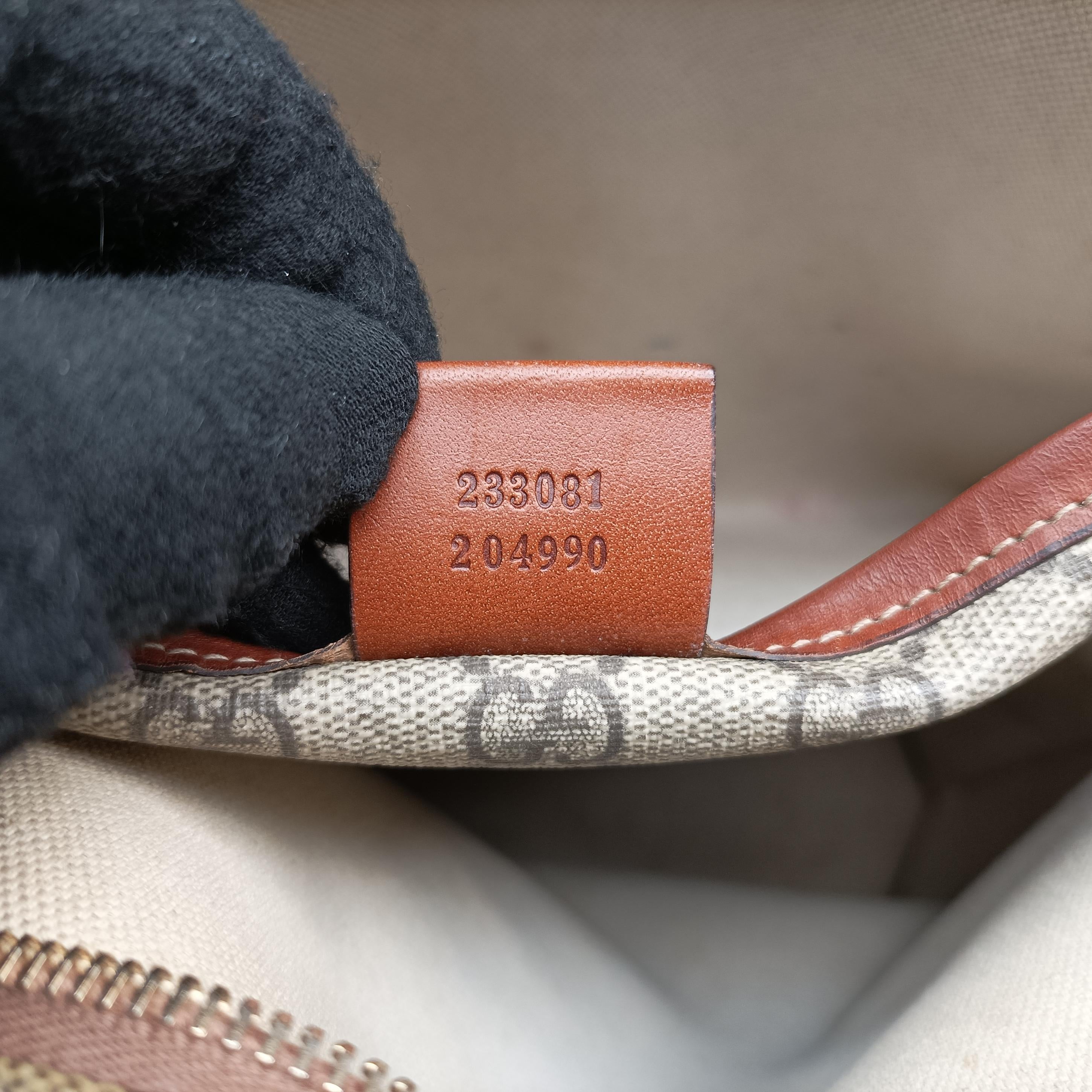 GG Supreme Brown PVC coated canvas 233081 D5754283GGスプリーム ブラウン PVCコーティングキャンバス 233081 D5754283