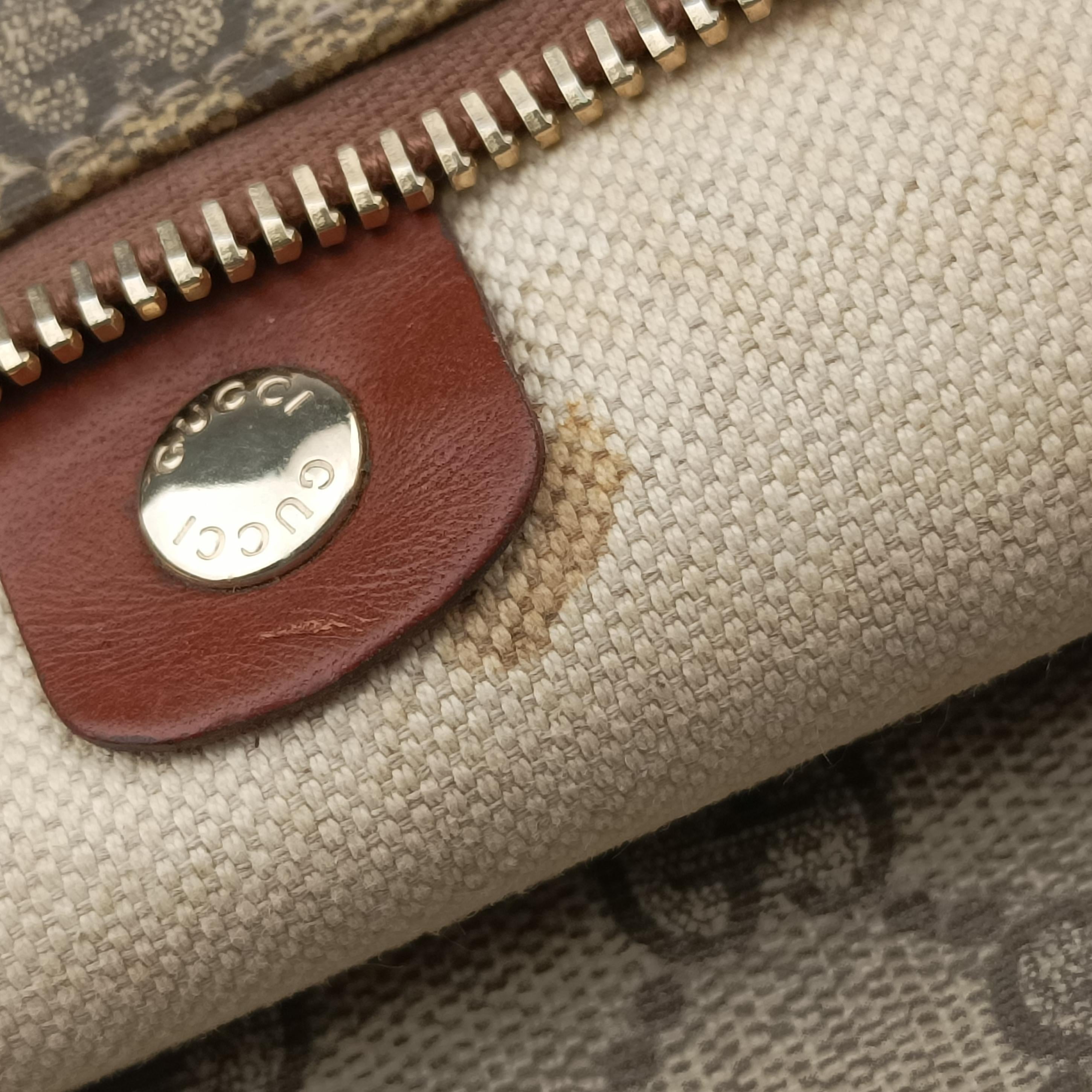 GG Supreme Brown PVC coated canvas 233081 D5754283GGスプリーム ブラウン PVCコーティングキャンバス 233081 D5754283