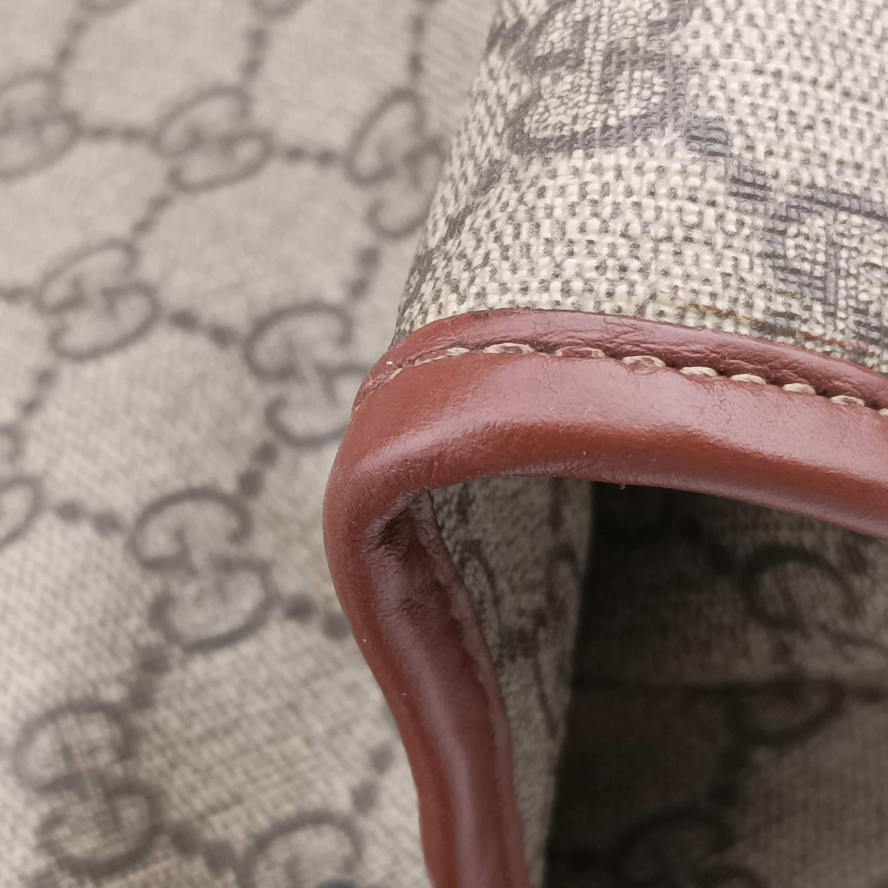 GG Supreme Brown PVC coated canvas 233081 D5754283GGスプリーム ブラウン PVCコーティングキャンバス 233081 D5754283