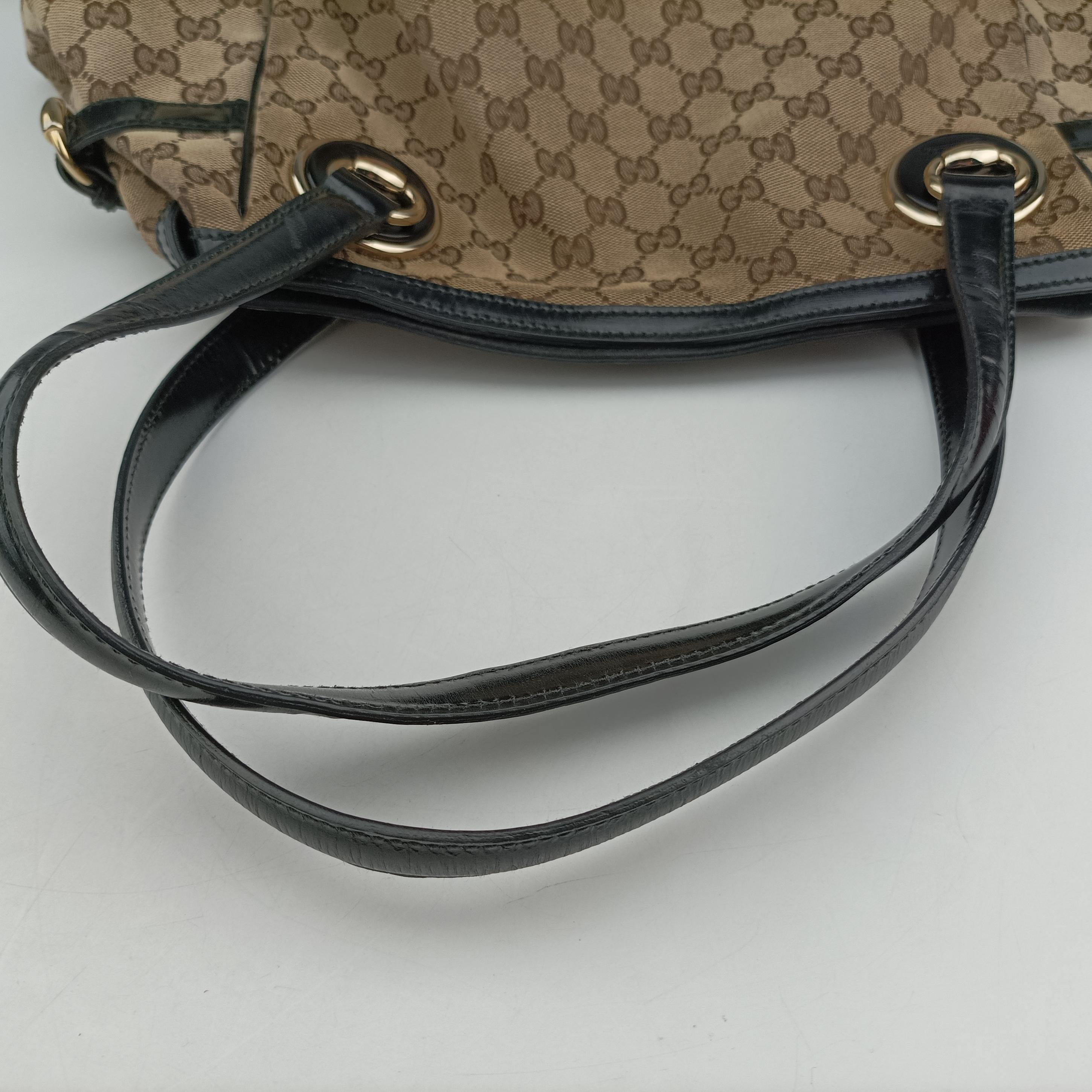 GG canvas beige×black Canvas 203528 I1424916GGキャンバス ベージュ×ブラック キャンバス 203528 I1424916