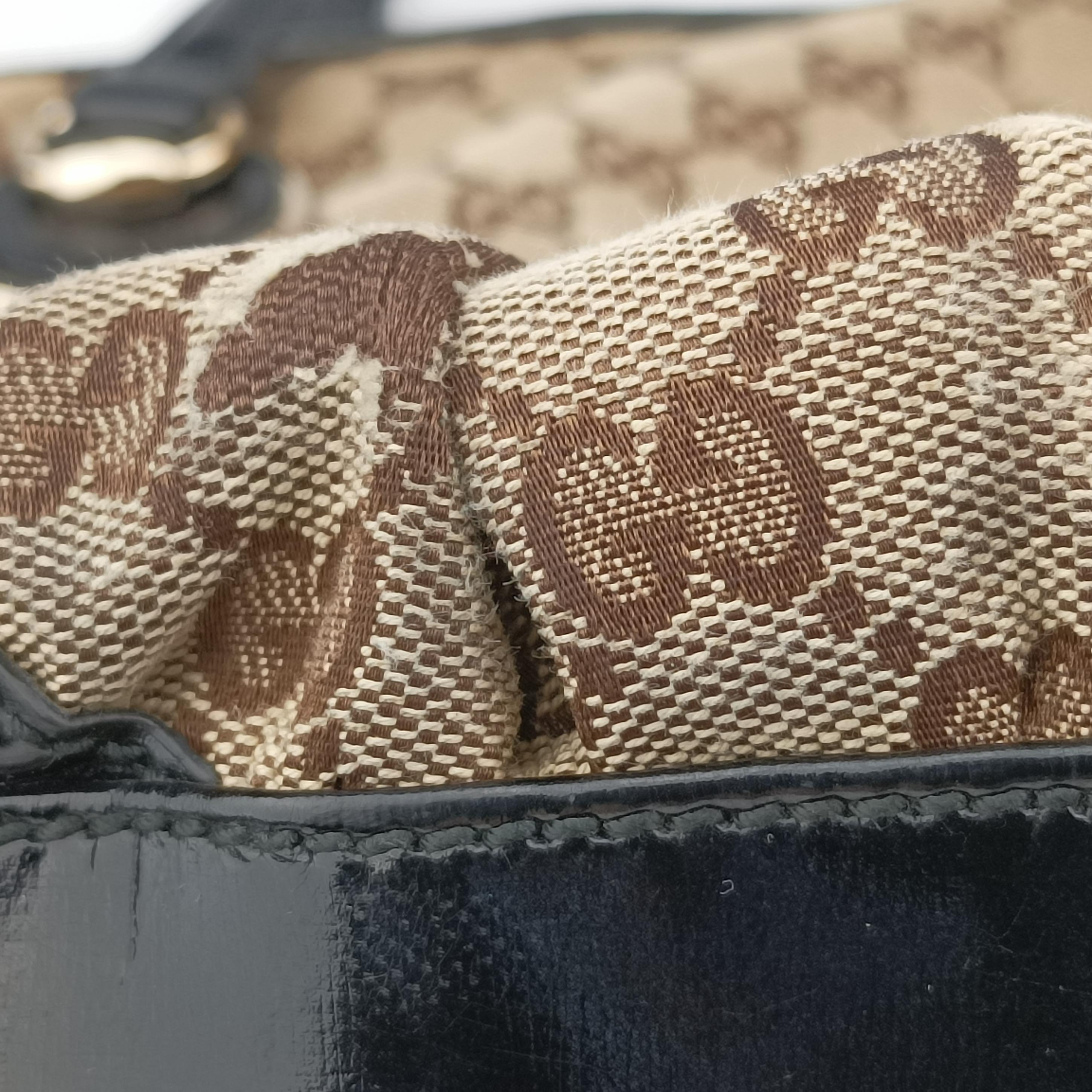 GG canvas beige×black Canvas 203528 I1424916GGキャンバス ベージュ×ブラック キャンバス 203528 I1424916