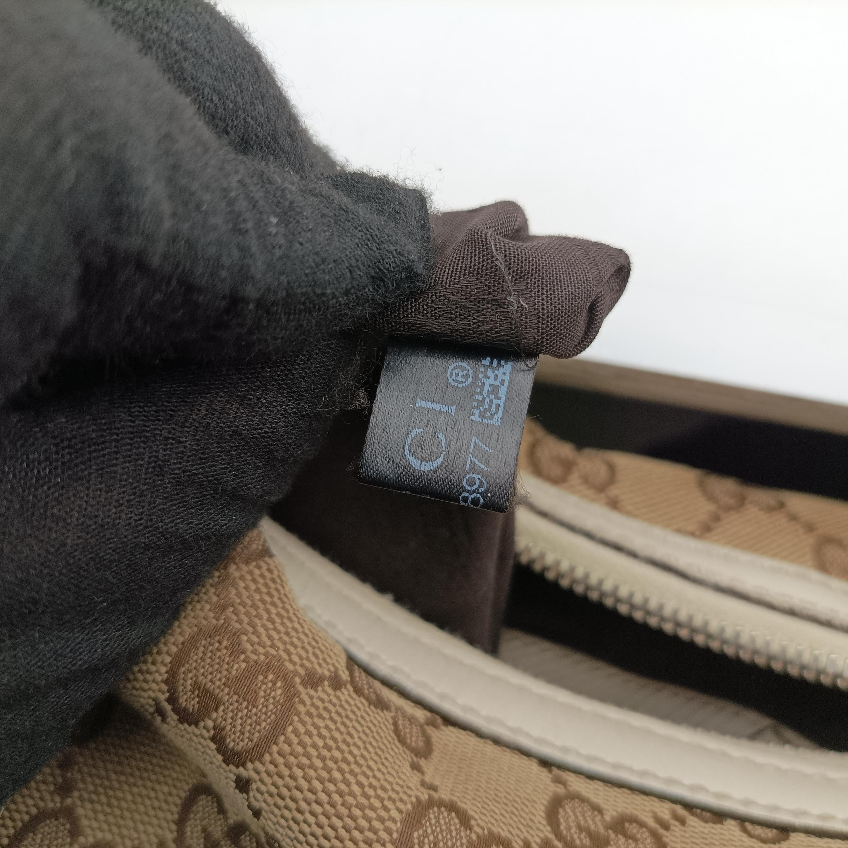 GG Twins Hobo WhitexBeide canvas 232945 C7078977GGツインズホーボー ホワイトxベージュ キャンバス 232945 C7078977