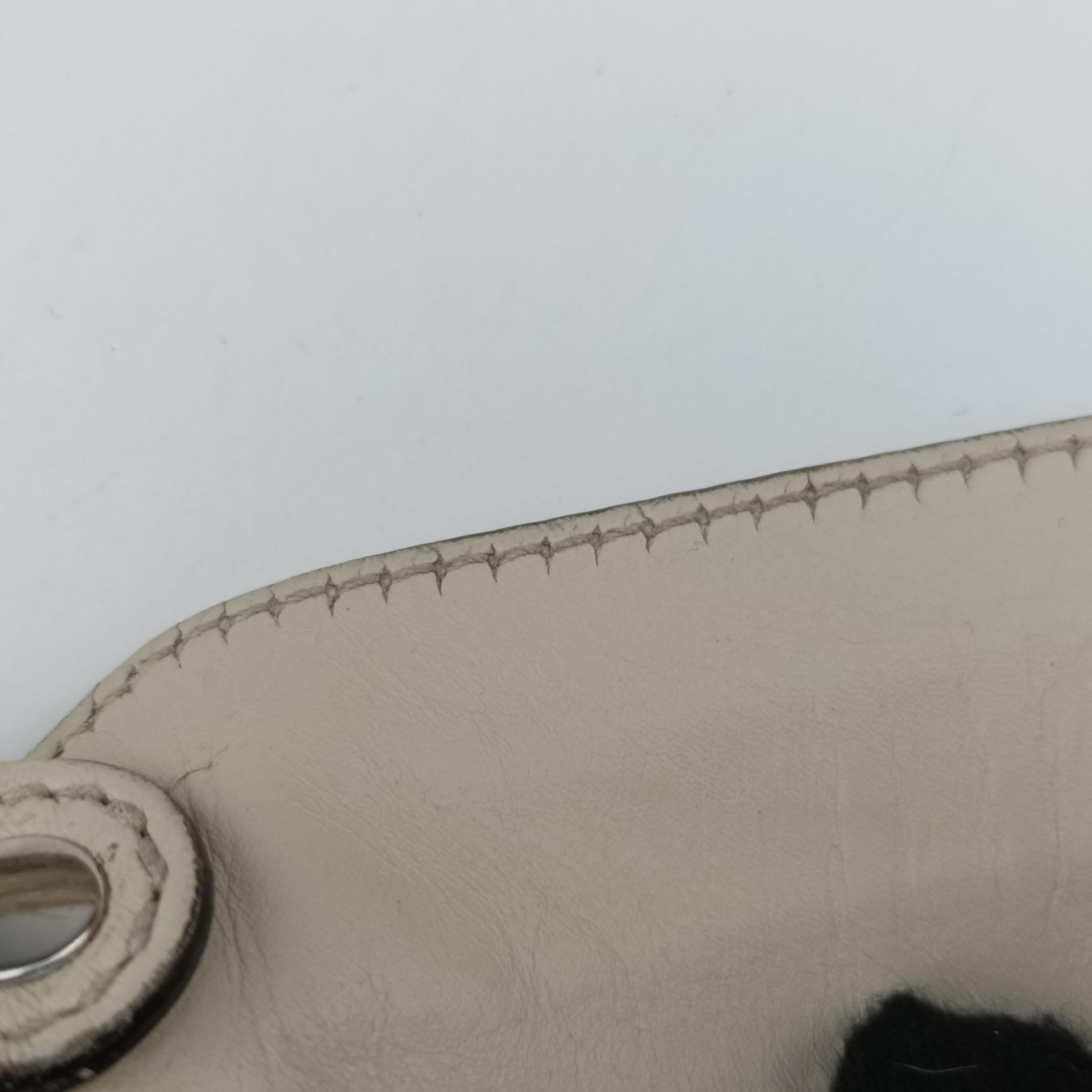 GG Twins Hobo WhitexBeide canvas 232945 C7078977GGツインズホーボー ホワイトxベージュ キャンバス 232945 C7078977