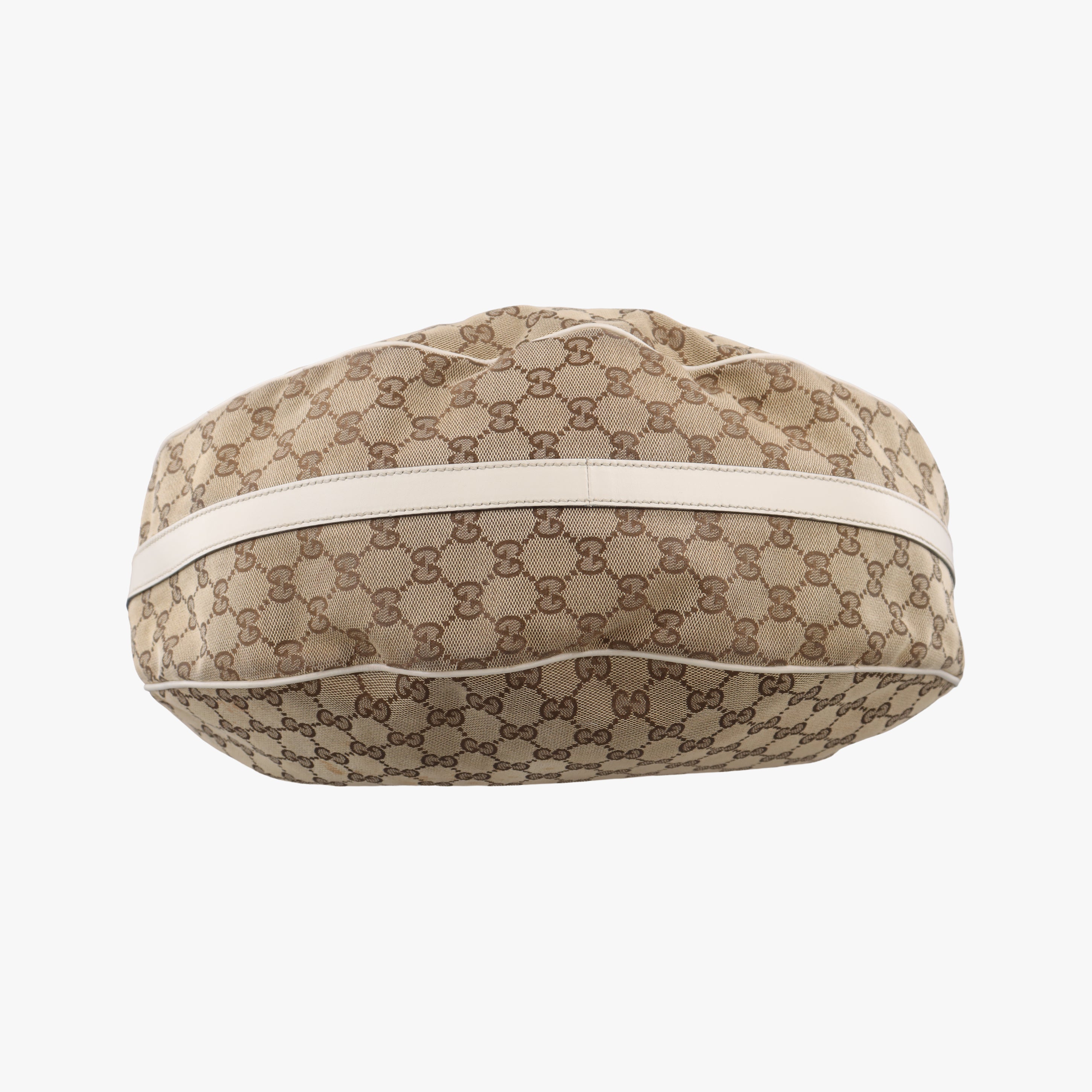 GG Twins Hobo WhitexBeide canvas 232945 C7078977GGツインズホーボー ホワイトxベージュ キャンバス 232945 C7078977