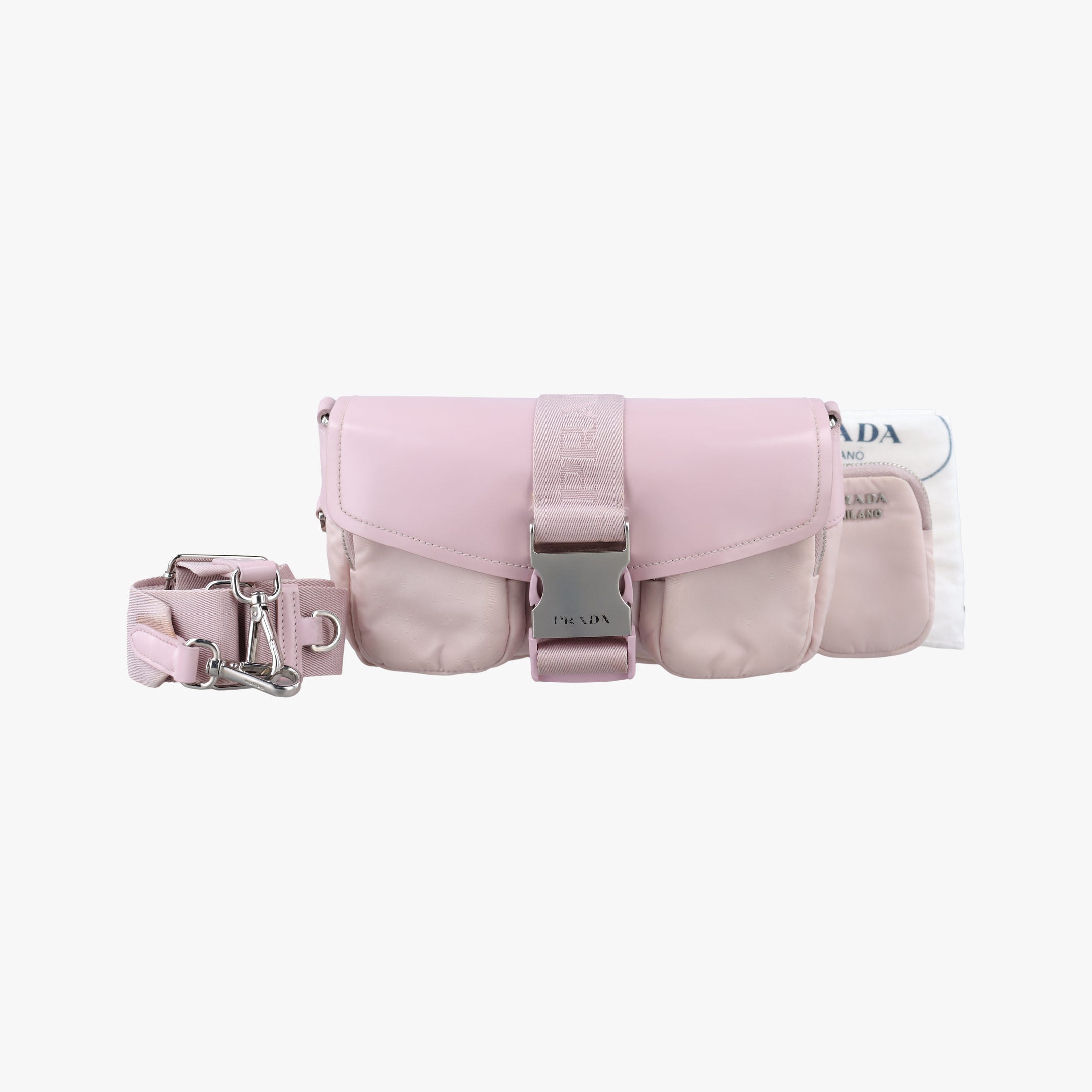 Pocket Pink Nylon × Leather 272 Xポケット ピンク ナイロン × レザー 272 X