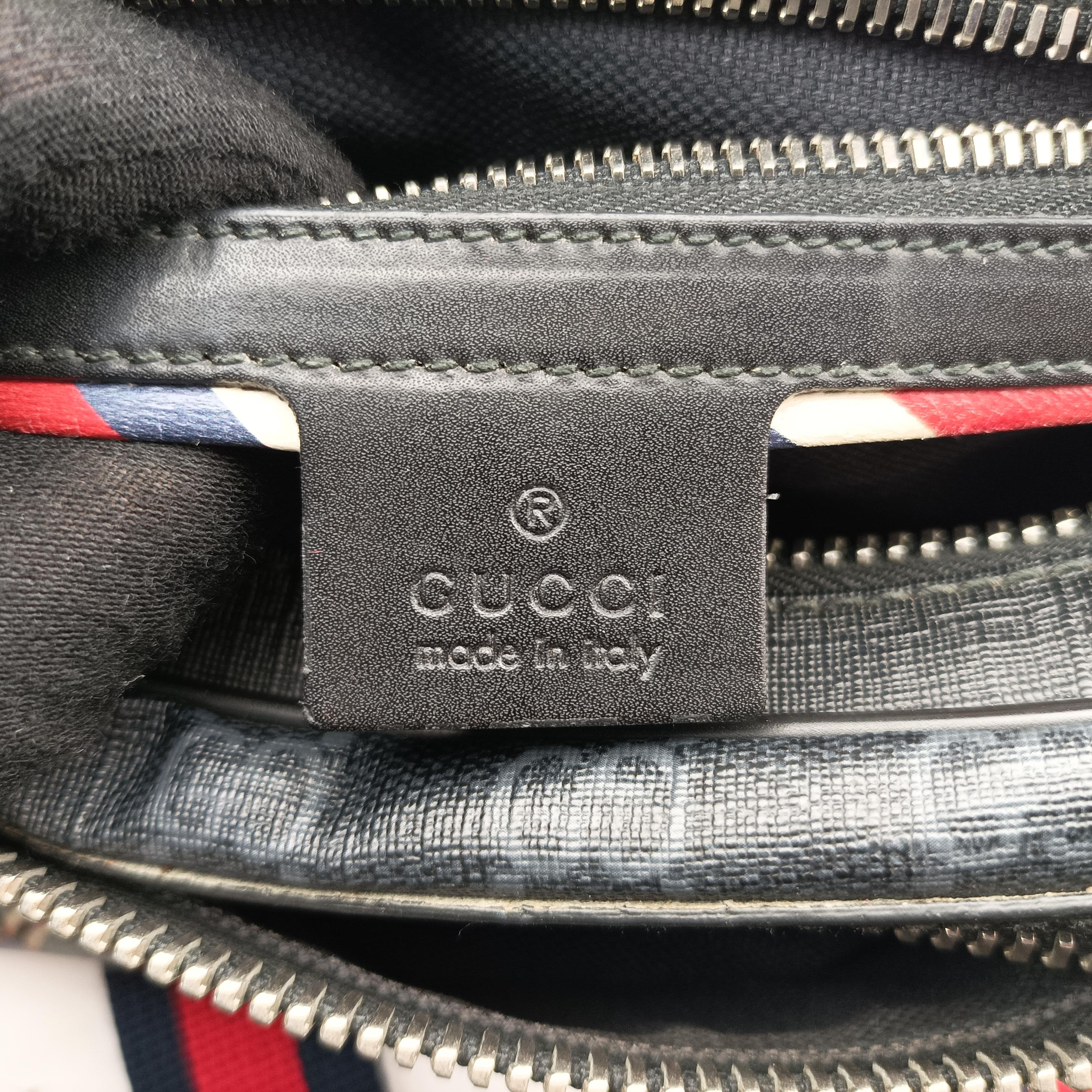 GG Supreme Night Courrier Black×Multicolour PVC coated canvas 474293 G022578038GGスプリーム ナイト クーリエ ブラック×マルチカラー PVCコーティングキャンバス 474293 G022578038