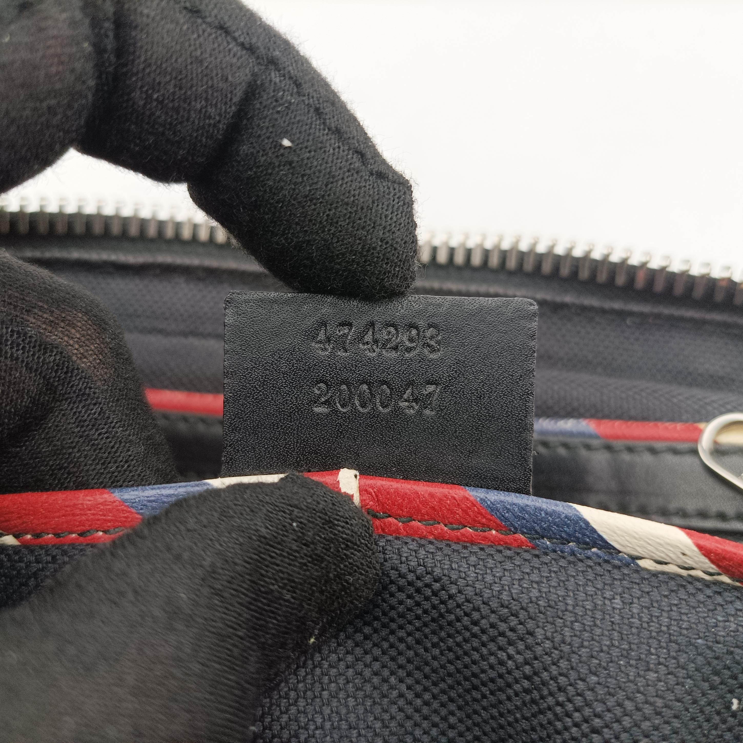 GG Supreme Night Courrier Black×Multicolour PVC coated canvas 474293 G022578038GGスプリーム ナイト クーリエ ブラック×マルチカラー PVCコーティングキャンバス 474293 G022578038