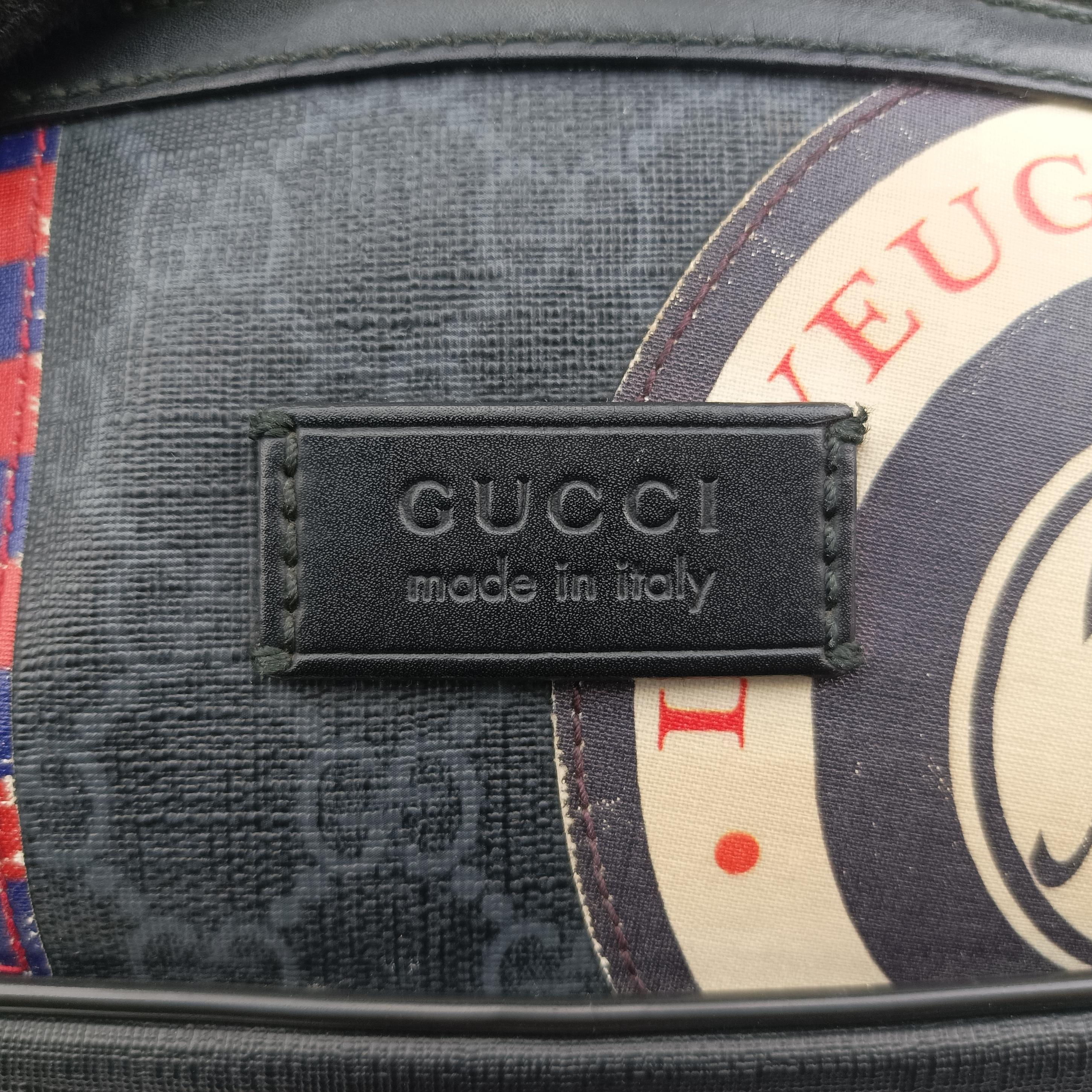 GG Supreme Night Courrier Black×Multicolour PVC coated canvas 474293 G022578038GGスプリーム ナイト クーリエ ブラック×マルチカラー PVCコーティングキャンバス 474293 G022578038