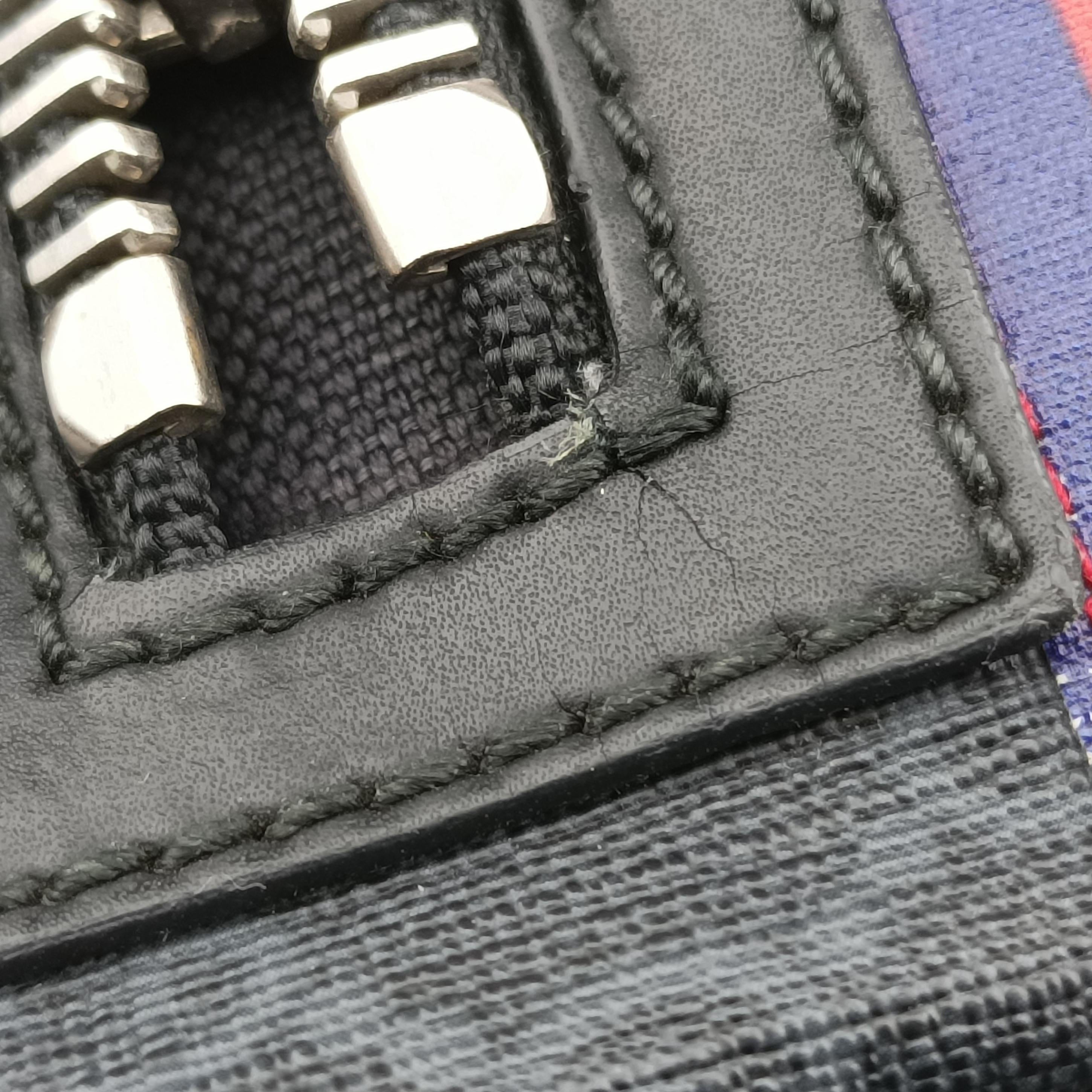 GG Supreme Night Courrier Black×Multicolour PVC coated canvas 474293 G022578038GGスプリーム ナイト クーリエ ブラック×マルチカラー PVCコーティングキャンバス 474293 G022578038