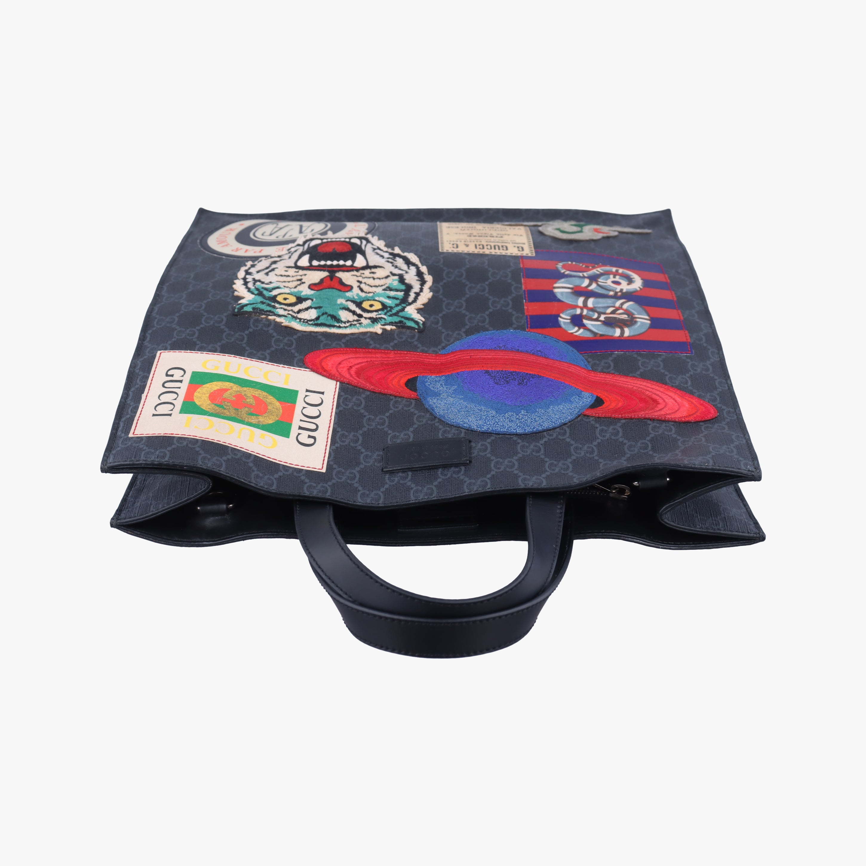 GG Supreme Tiger black×Multicolour PVC coated canvas 495559 G026480561GGスプリーム タイガー ブラック×マルチカラー PVCコーティングキャンバス 495559 G026480561