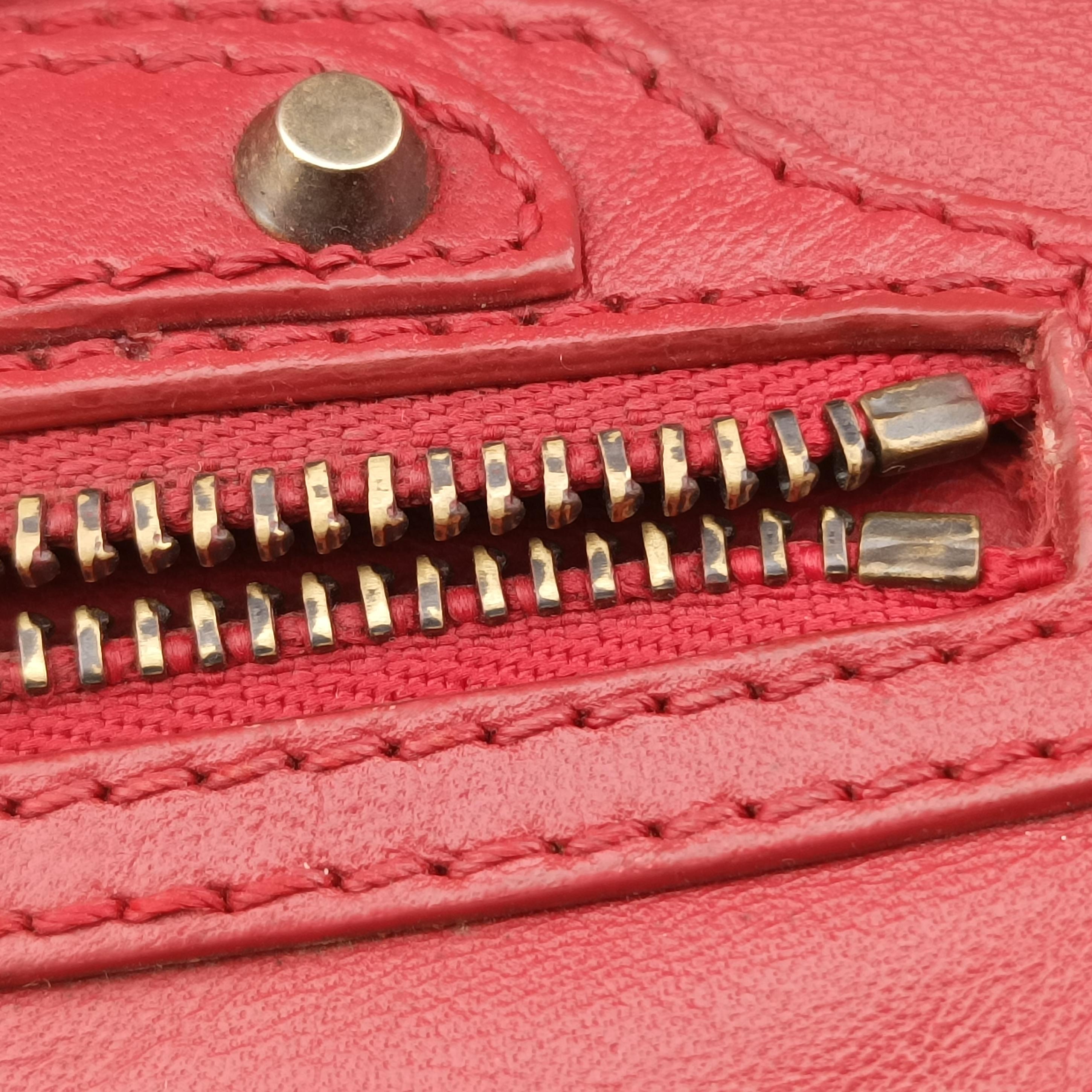 Paper Zip Around Red Leather 370926 305572.9500.K 515859ペーパー ジップアラウンド レッド レザー 370926 305572.9500.K 515859