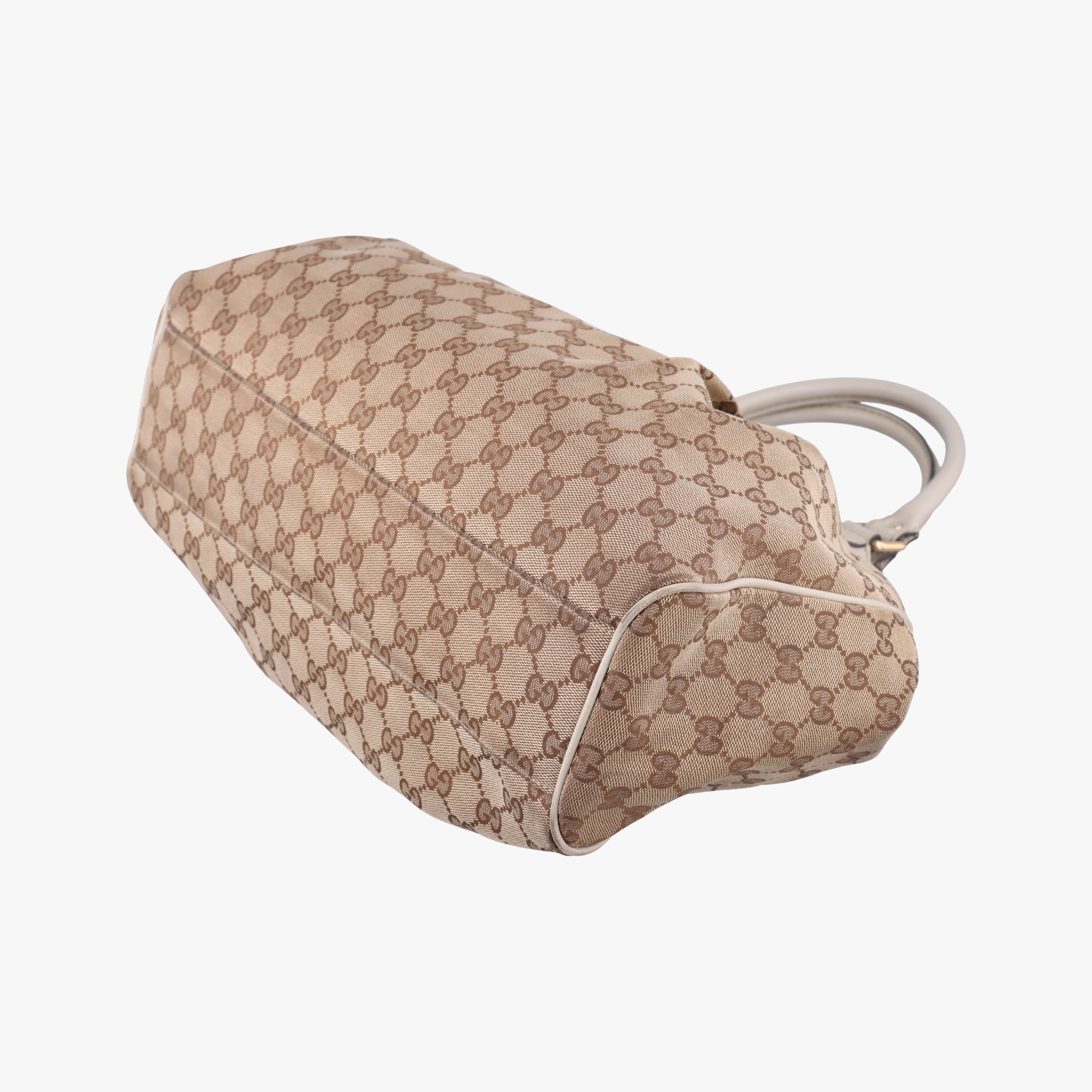 Sukey Brown canvas×leather 211944 G010474312スーキー ブラウン キャンバス×レザー 211944 G010474312