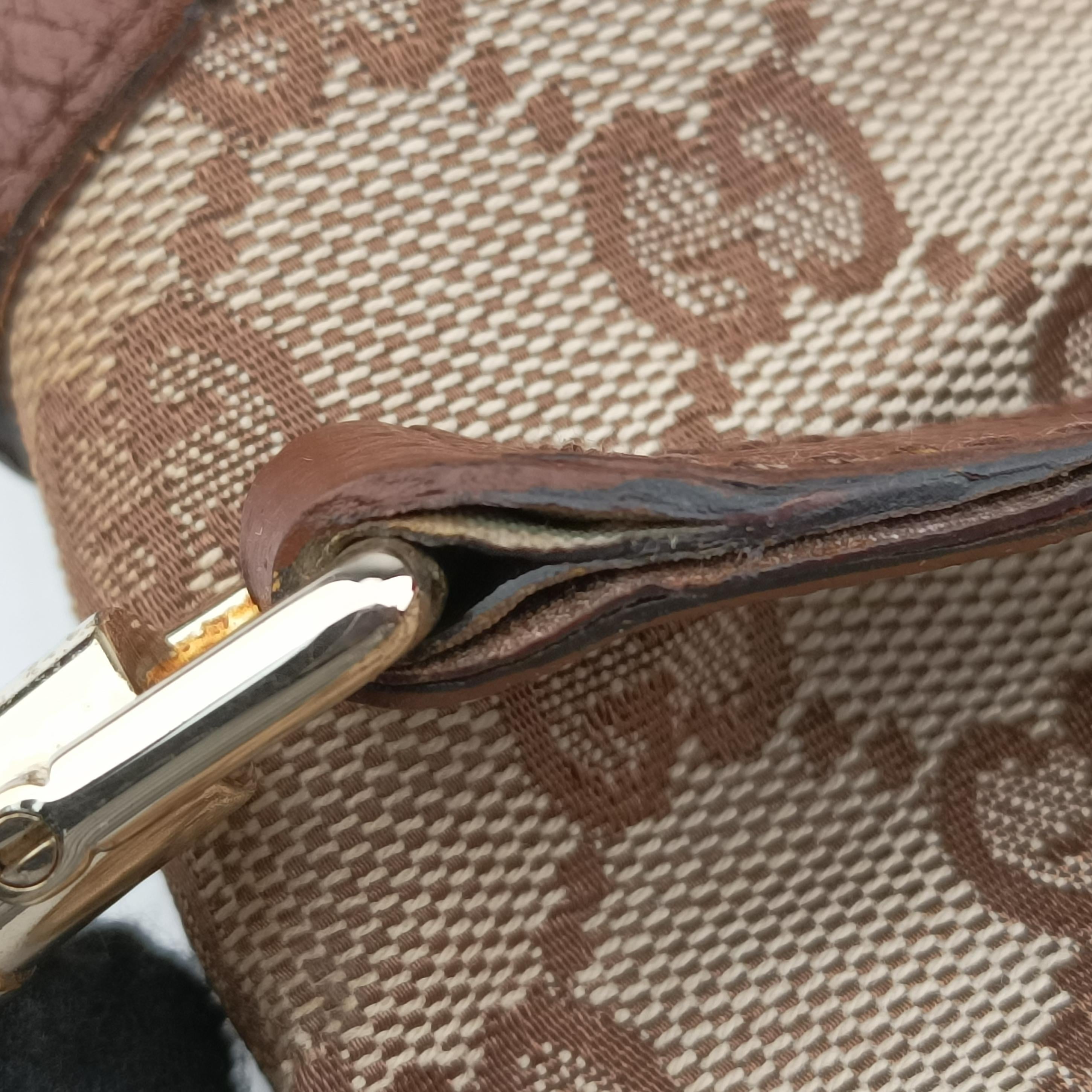 New Jackie Beige x Brown canvas×leather 120888 ニュージャッキー ベージュ×ブラウン キャンバス×レザー 120888