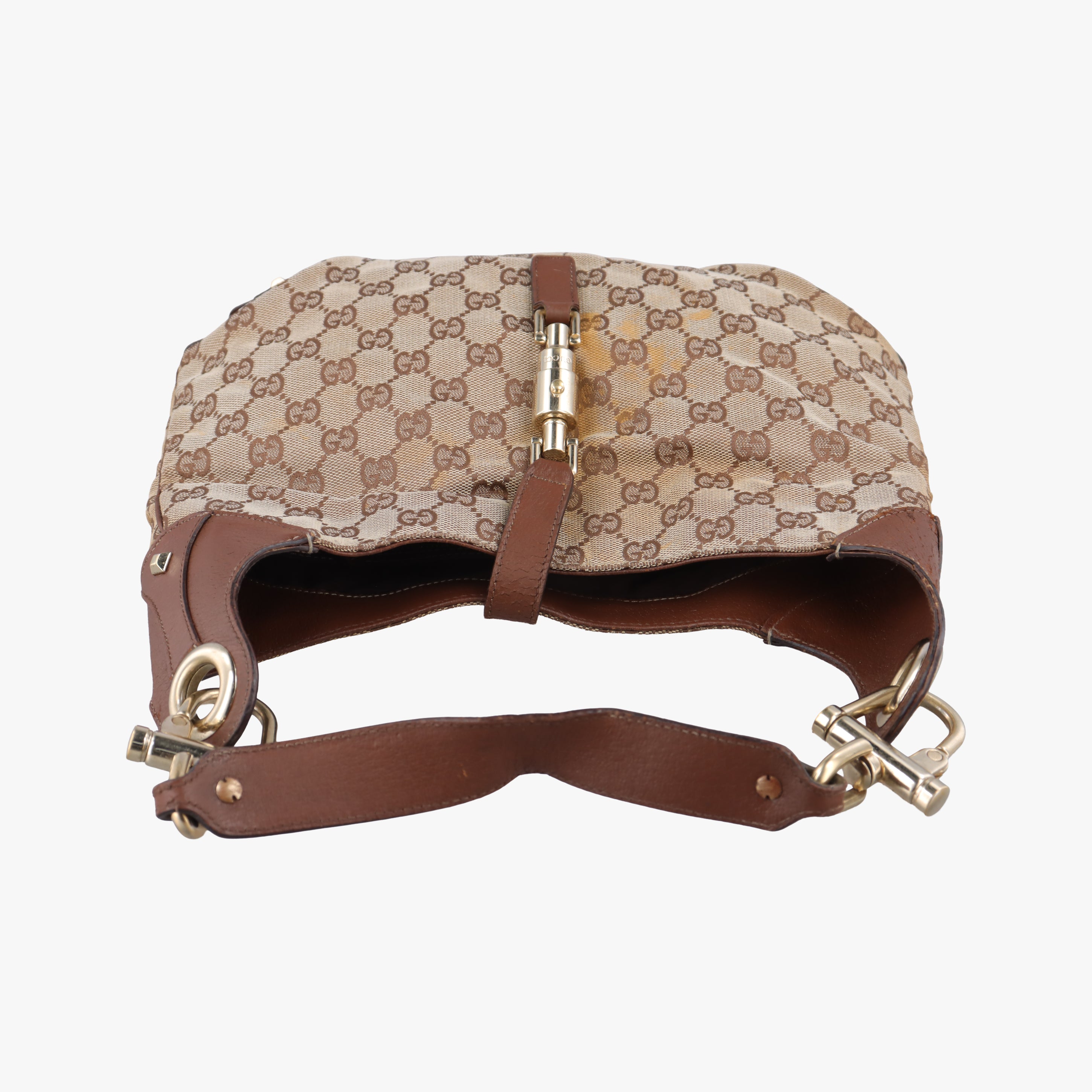 New Jackie Beige x Brown canvas×leather 120888 ニュージャッキー ベージュ×ブラウン キャンバス×レザー 120888