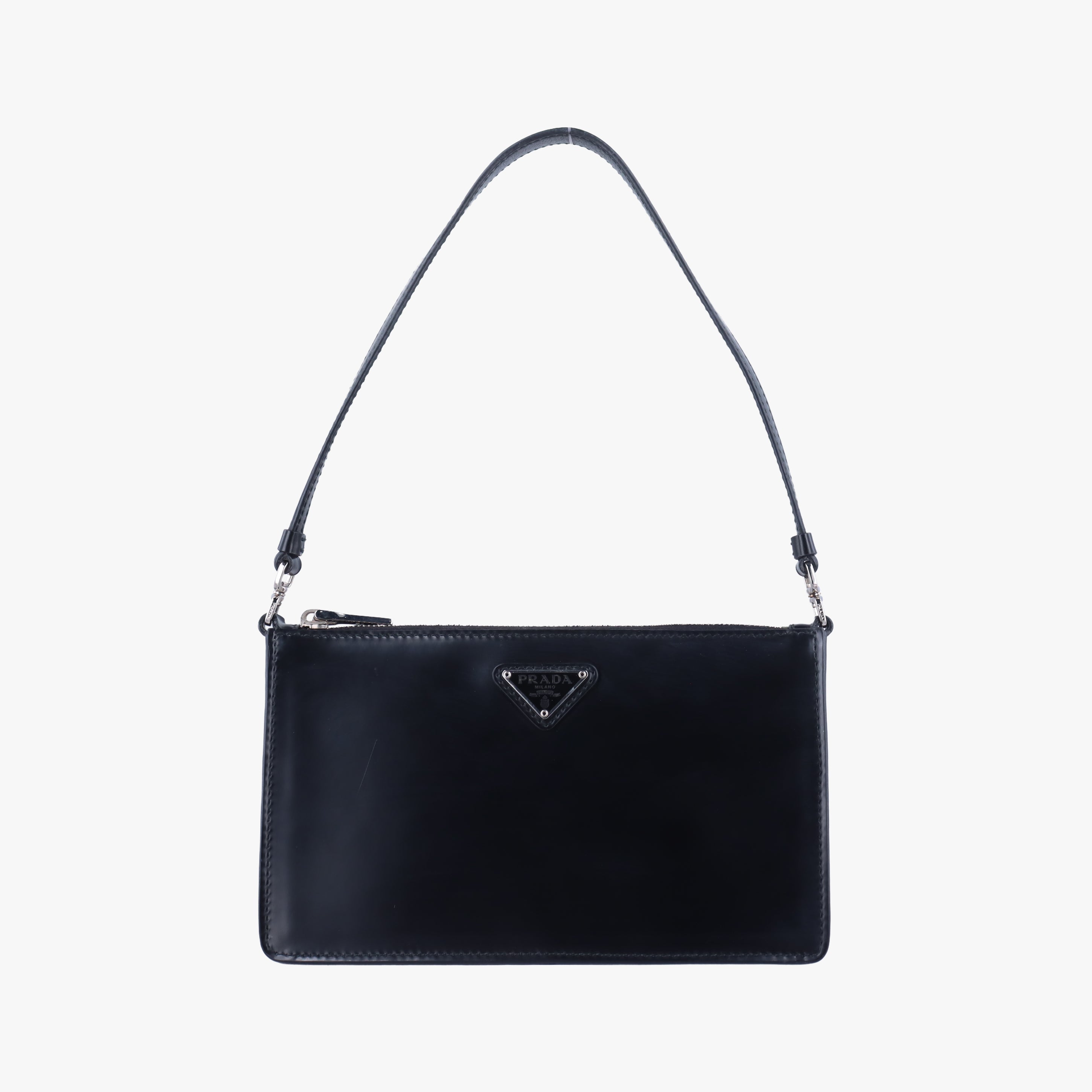 Triangle Logo Black leather 1BC155 31/7トライアングルロゴ ブラック レザー 1BC155 31/7