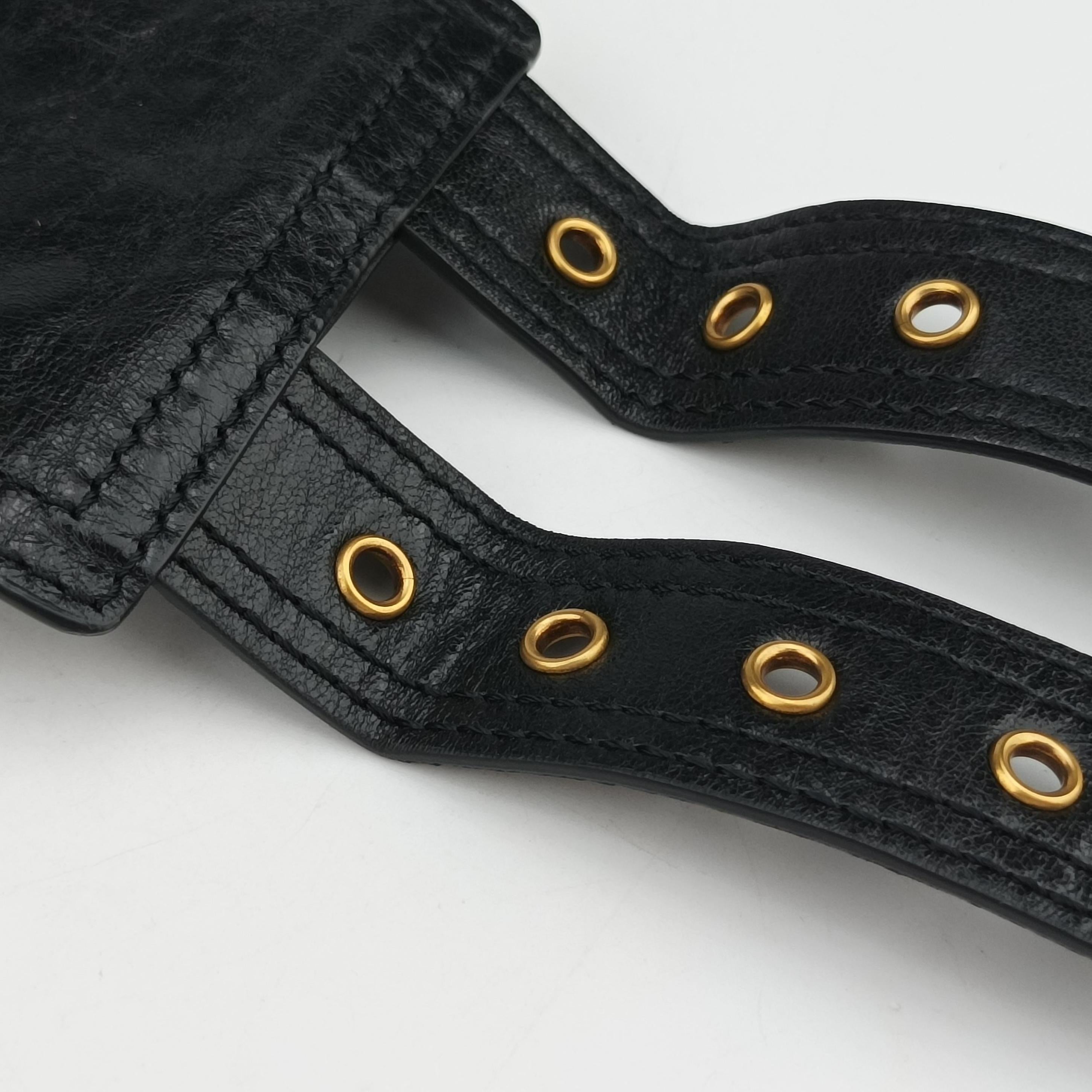 Saddle Belt Black Leather 35-MA-0169サドルベルト ブラック レザー 35-MA-0169