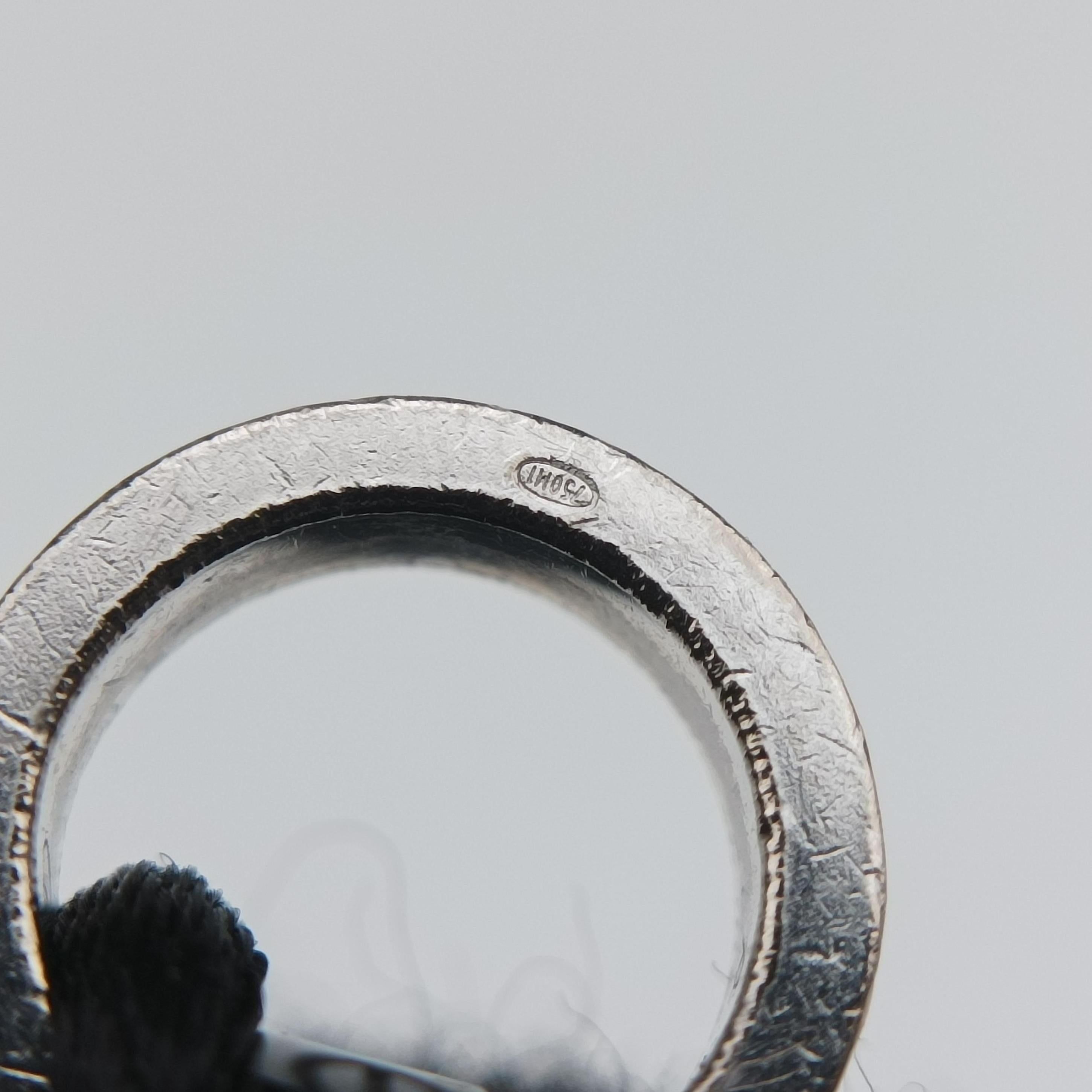 LOVE 2 DIAMONDS BLUE CORD Silver × Black AU750 B6026005 UJ2448ラブコード シルバー × ブラック AU750 B6026005 UJ2448