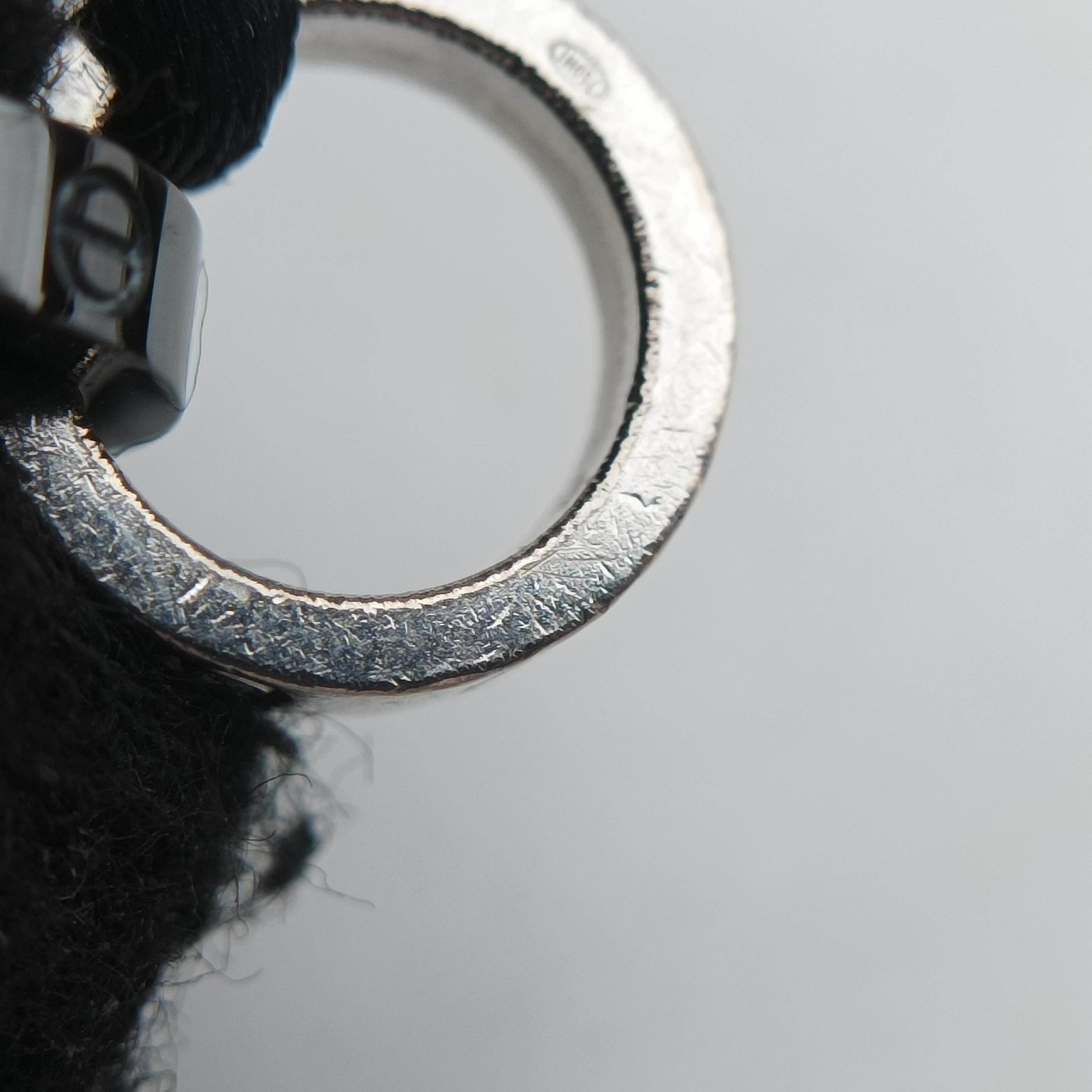 LOVE 2 DIAMONDS BLUE CORD Silver × Black AU750 B6026005 UJ2448ラブコード シルバー × ブラック AU750 B6026005 UJ2448