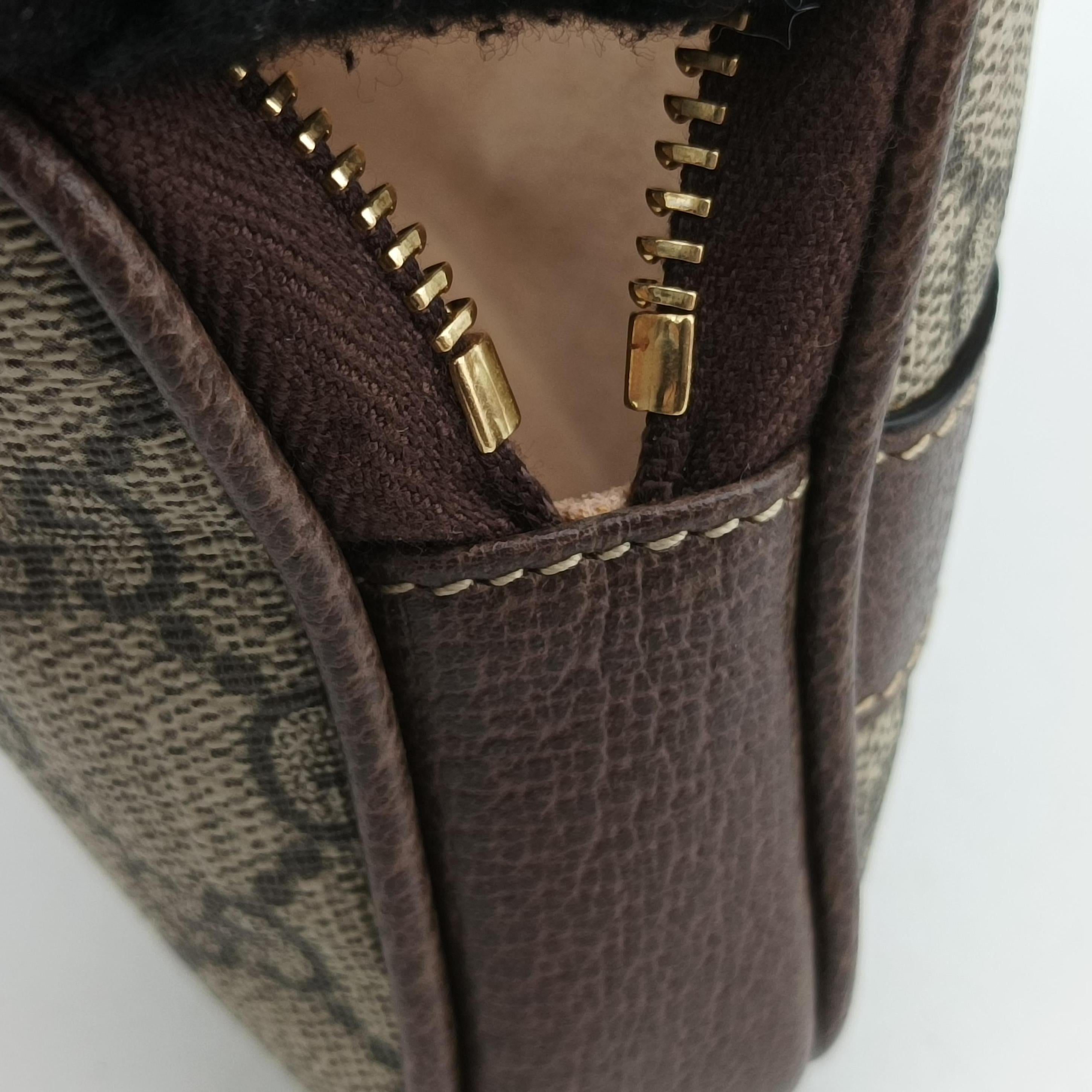 Ophidia Brown×green×red PVC coated canvas×leather 519308 オフィディア ブラウン×グリーン×レッド PVCコーティングキャンバス×レザー 519308