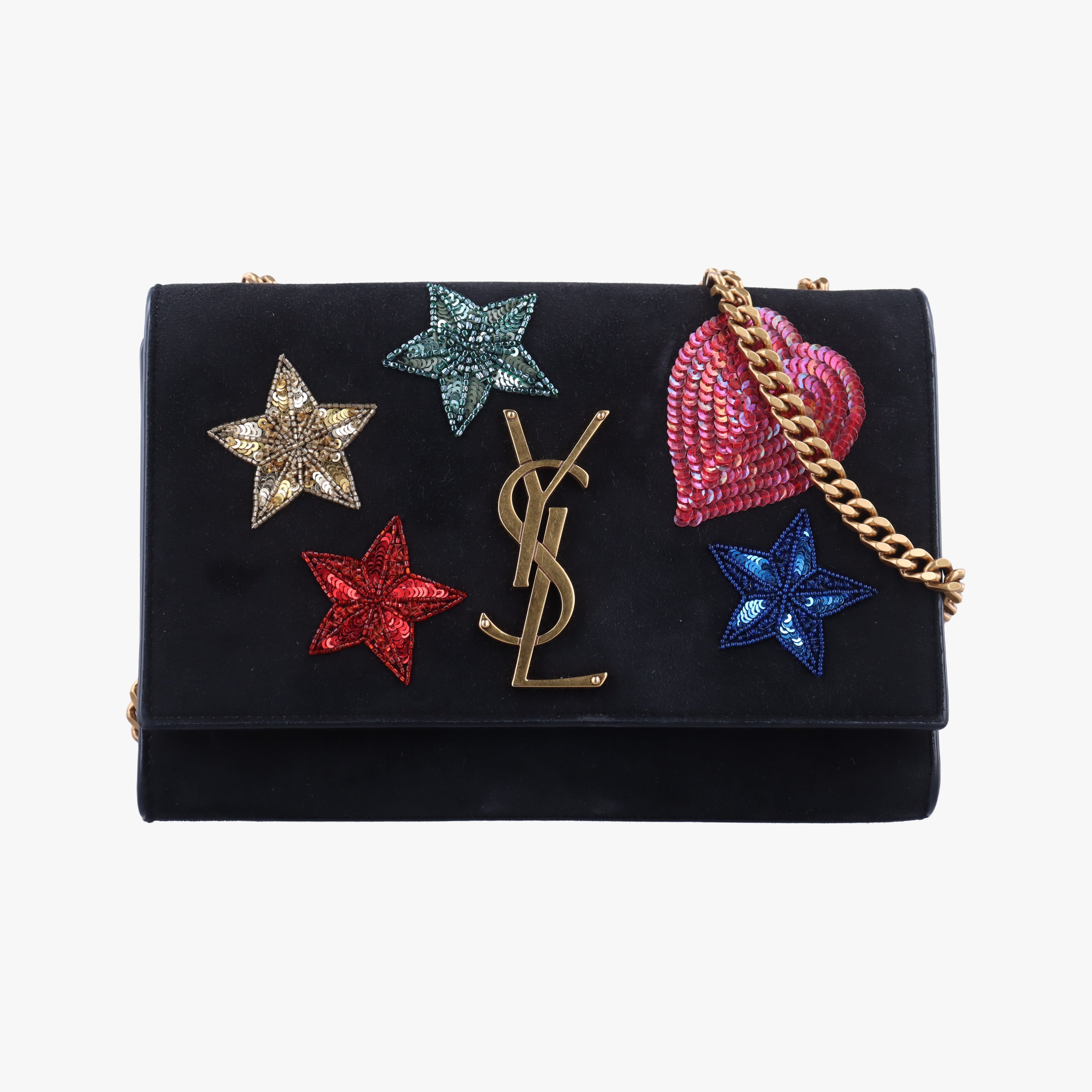 KATE Black×Multicolour Suede 455263 BCI471286.0119ケイト ブラック×マルチカラー スエード 455263 BCI471286.0119