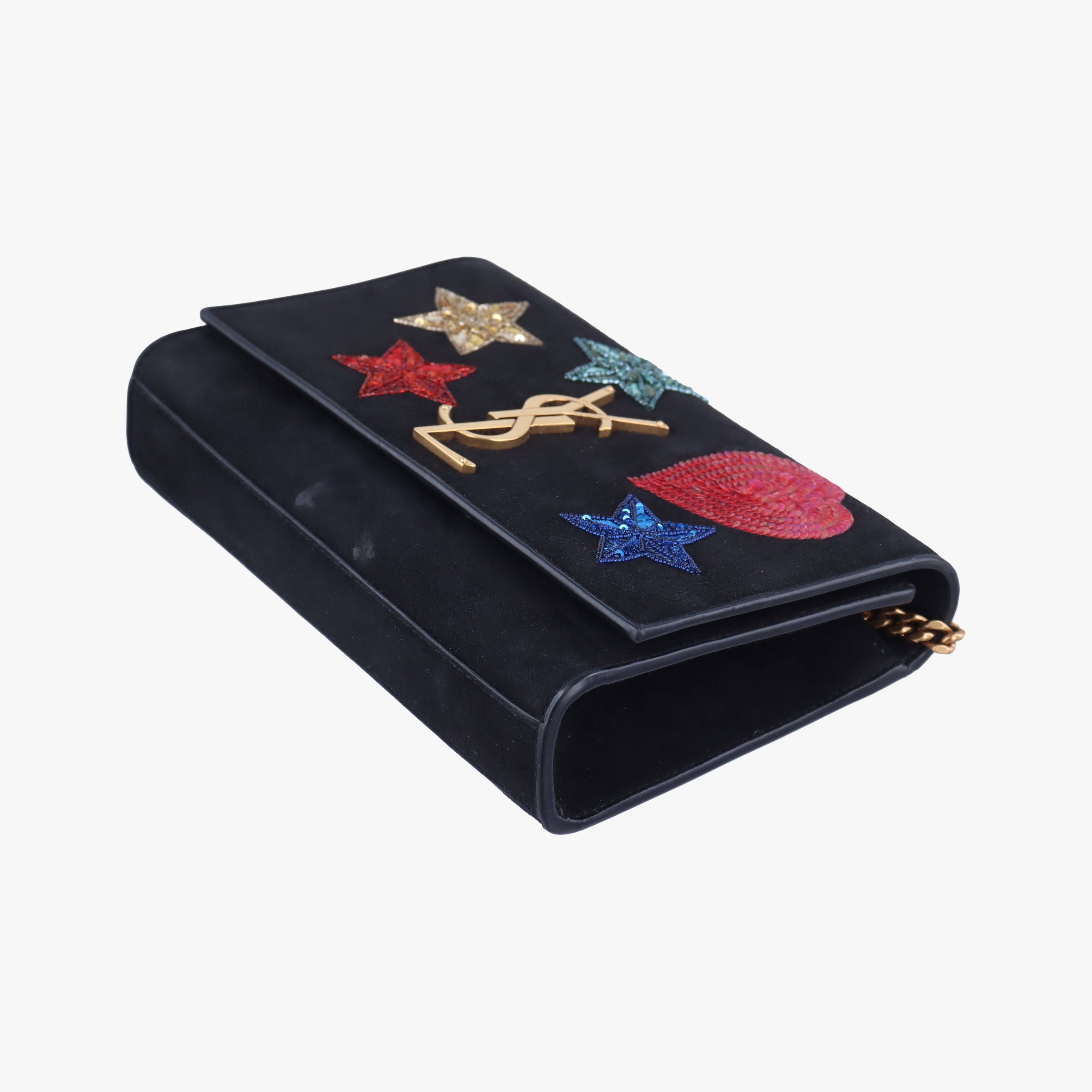 KATE Black×Multicolour Suede 455263 BCI471286.0119ケイト ブラック×マルチカラー スエード 455263 BCI471286.0119