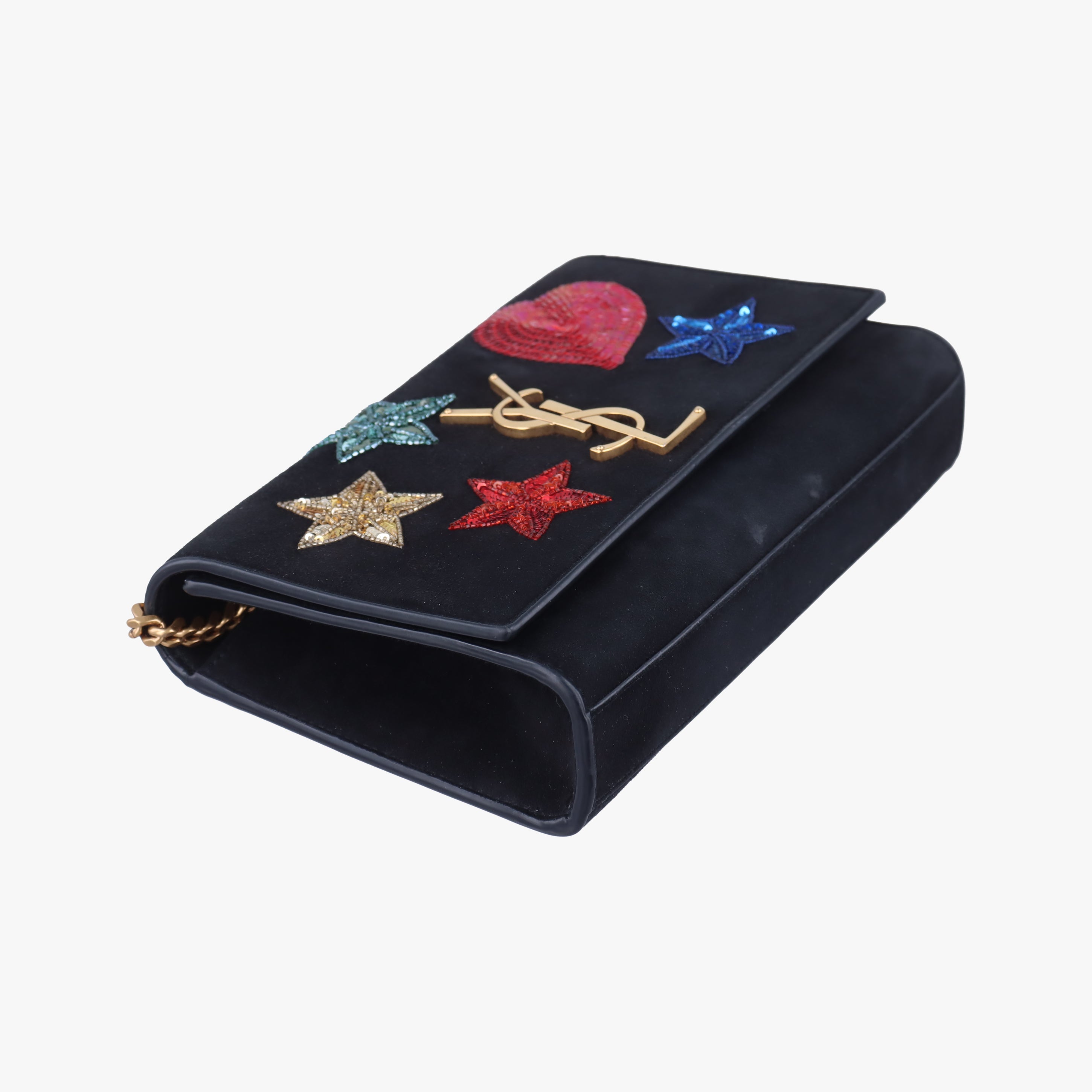 KATE Black×Multicolour Suede 455263 BCI471286.0119ケイト ブラック×マルチカラー スエード 455263 BCI471286.0119