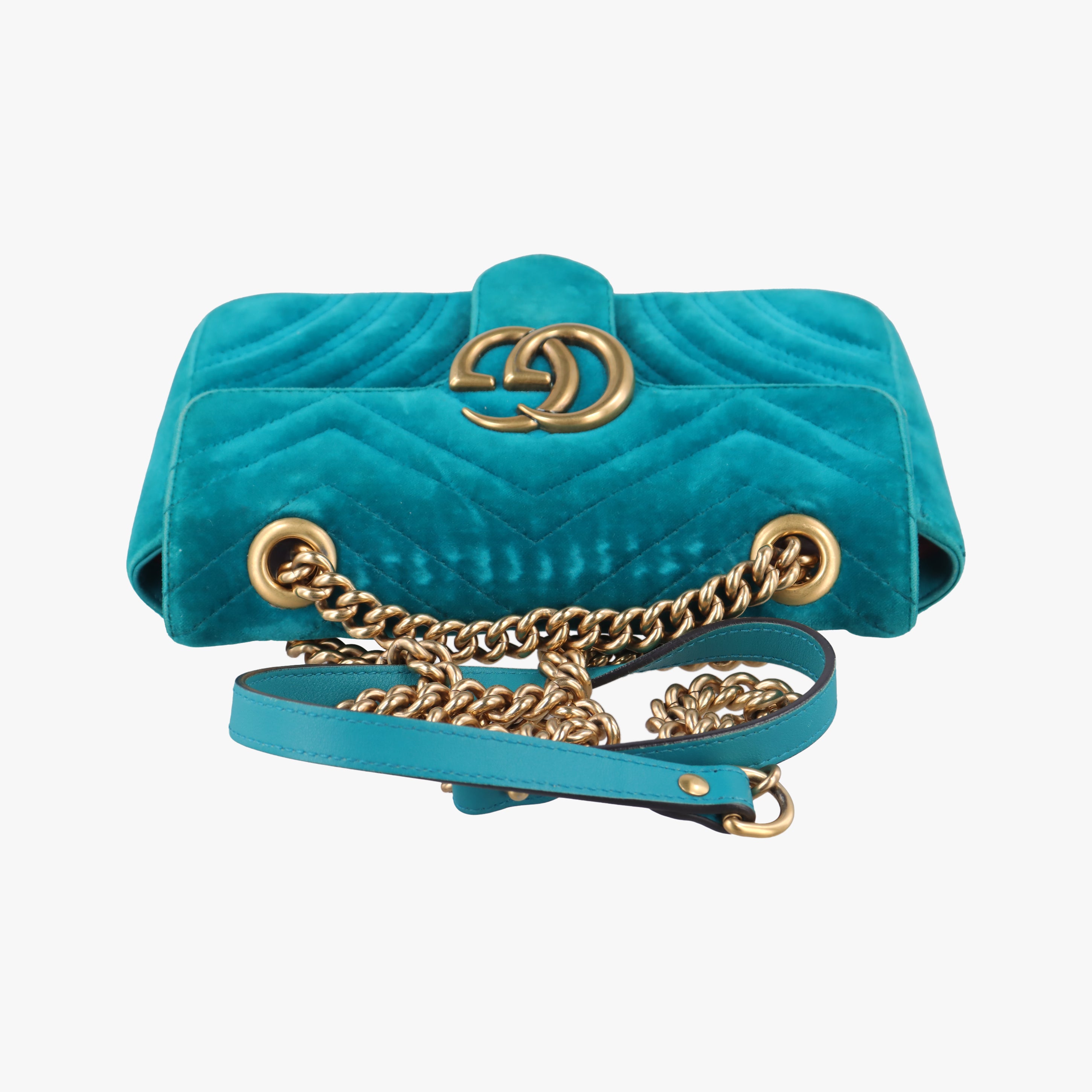 GG Marmont Blue velour 446744 I023595000GGマーモント ブルー ベロア 446744 I023595000