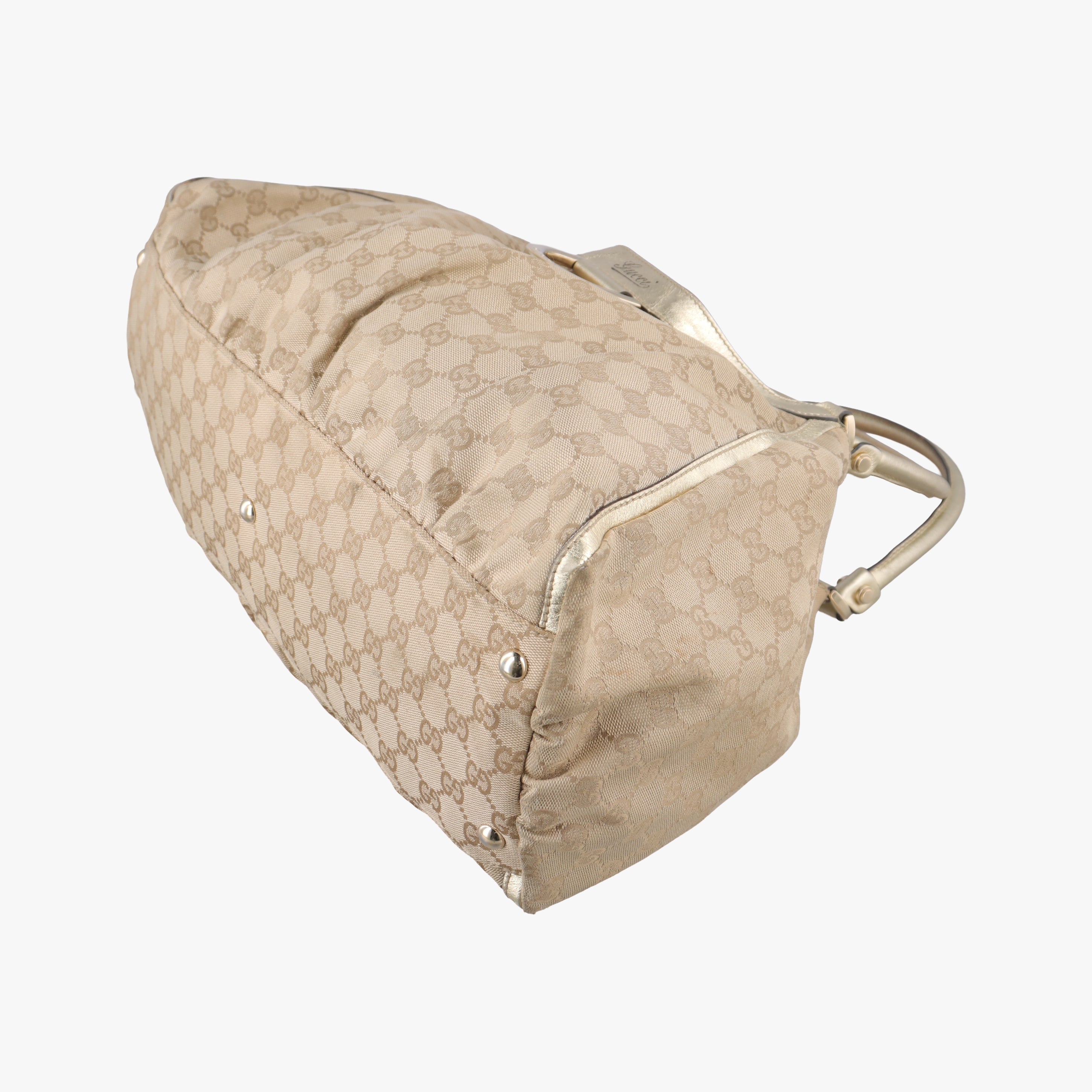 Abbey D-ring Hobo Beige canvas 189835 E2139784アビー Dリング ホーボー ベージュ キャンバス 189835 E2139784