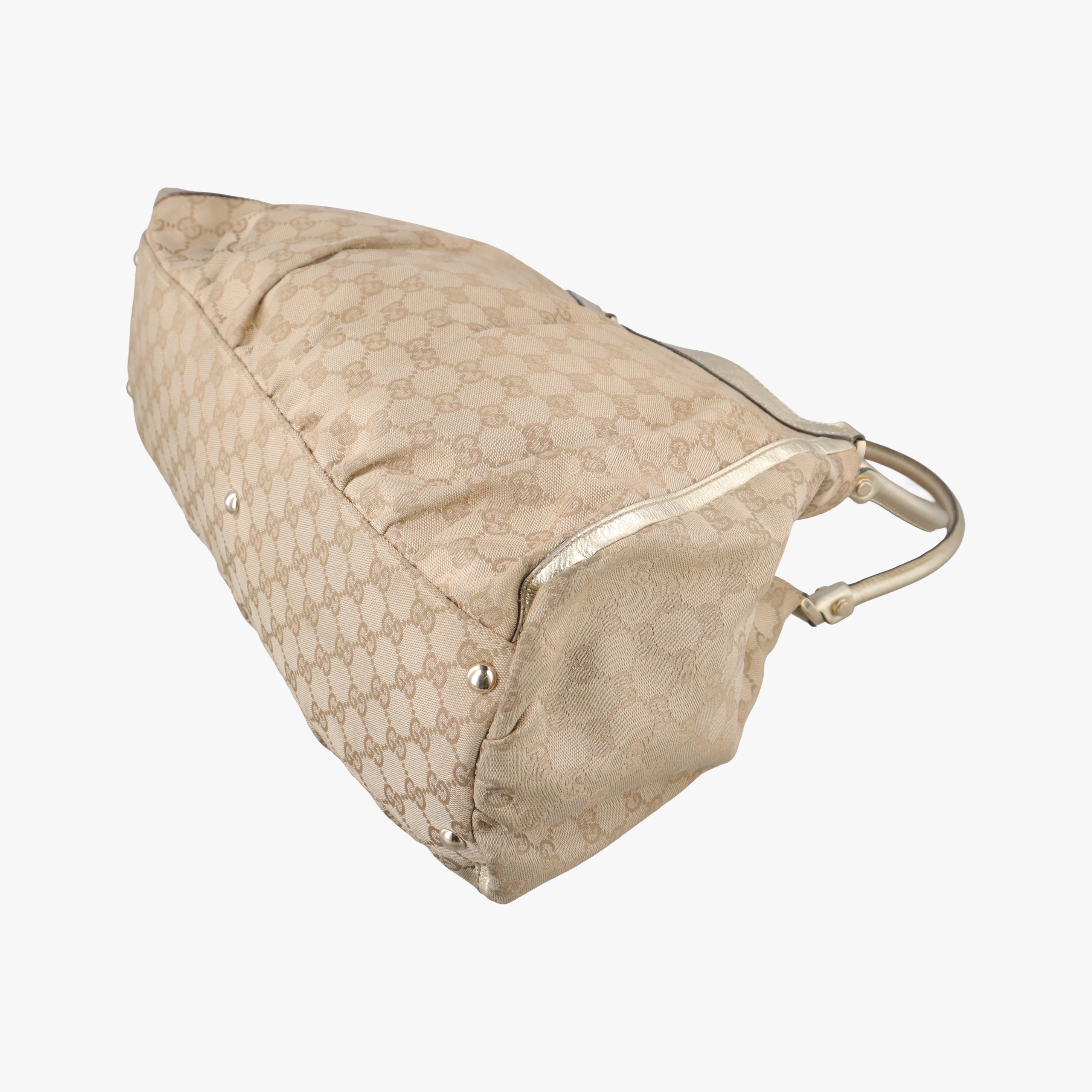 Abbey D-ring Hobo Beige canvas 189835 E2139784アビー Dリング ホーボー ベージュ キャンバス 189835 E2139784