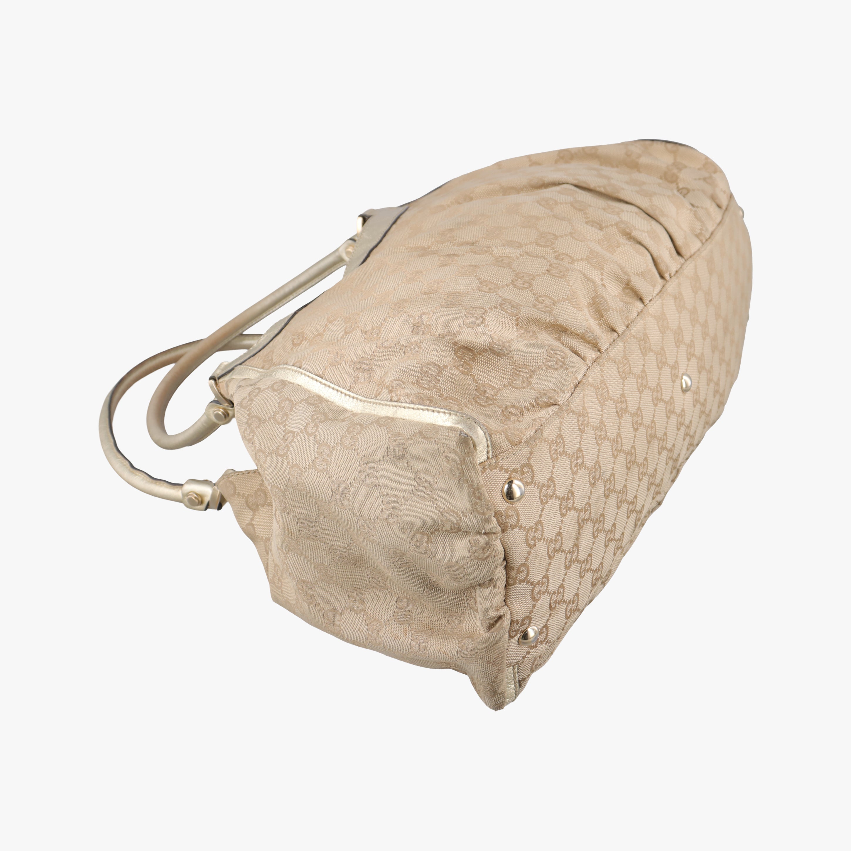 Abbey D-ring Hobo Beige canvas 189835 E2139784アビー Dリング ホーボー ベージュ キャンバス 189835 E2139784