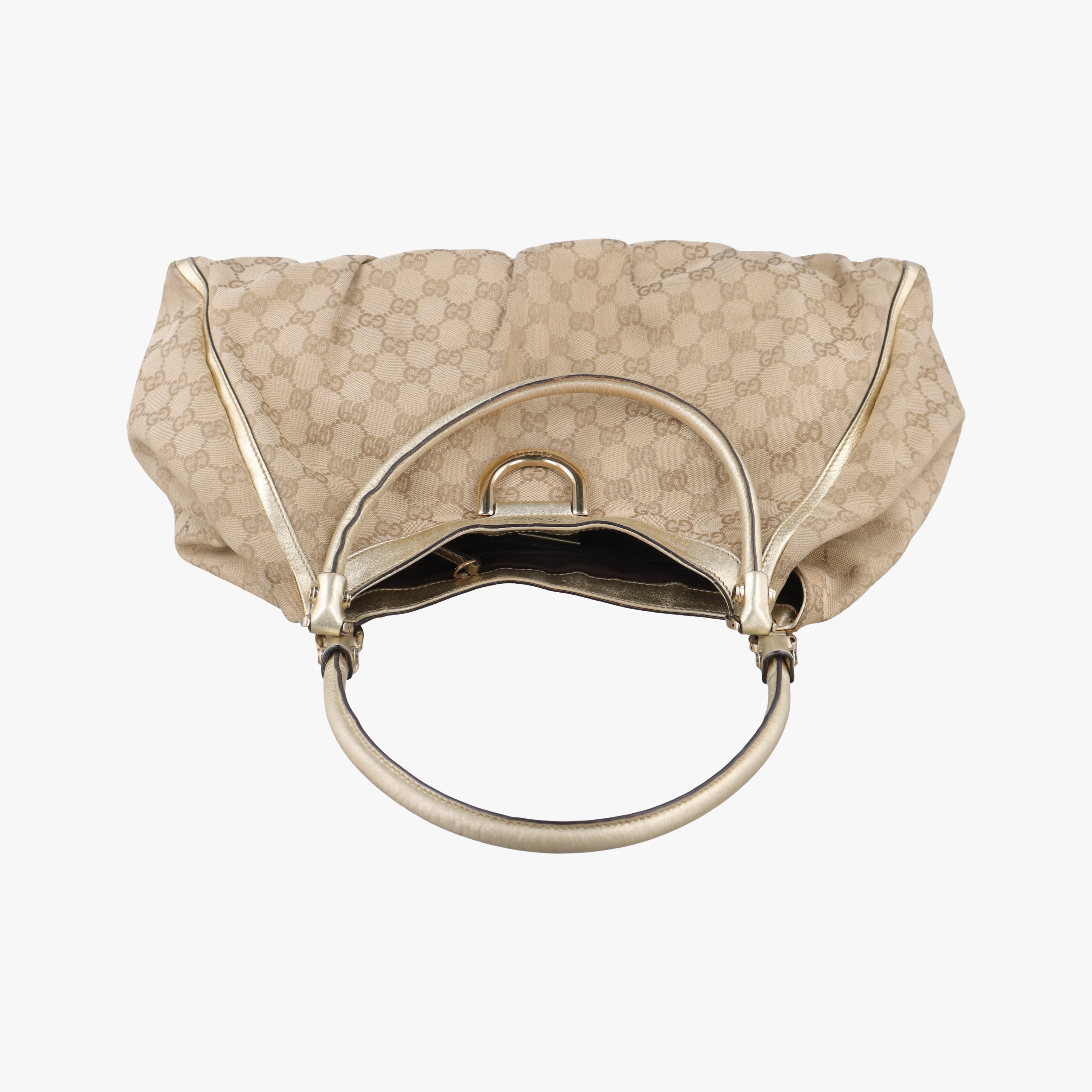 Abbey D-ring Hobo Beige canvas 189835 E2139784アビー Dリング ホーボー ベージュ キャンバス 189835 E2139784