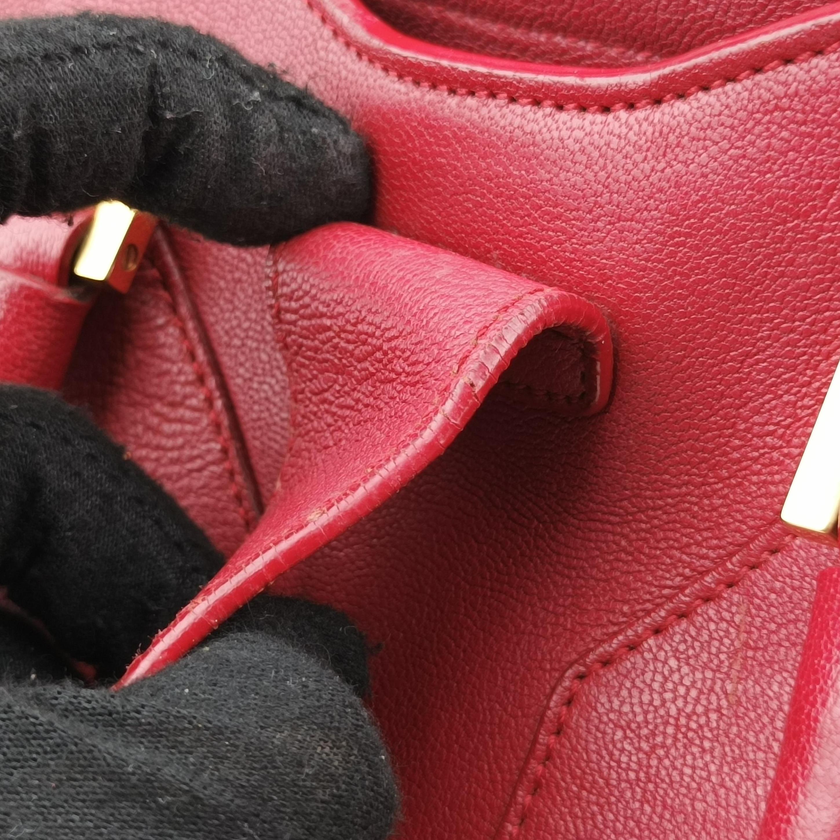 Cabas Chyc Mini Red Leather 311222 311222.213317カバスシック ミニ レッド レザー 311222 311222.213317