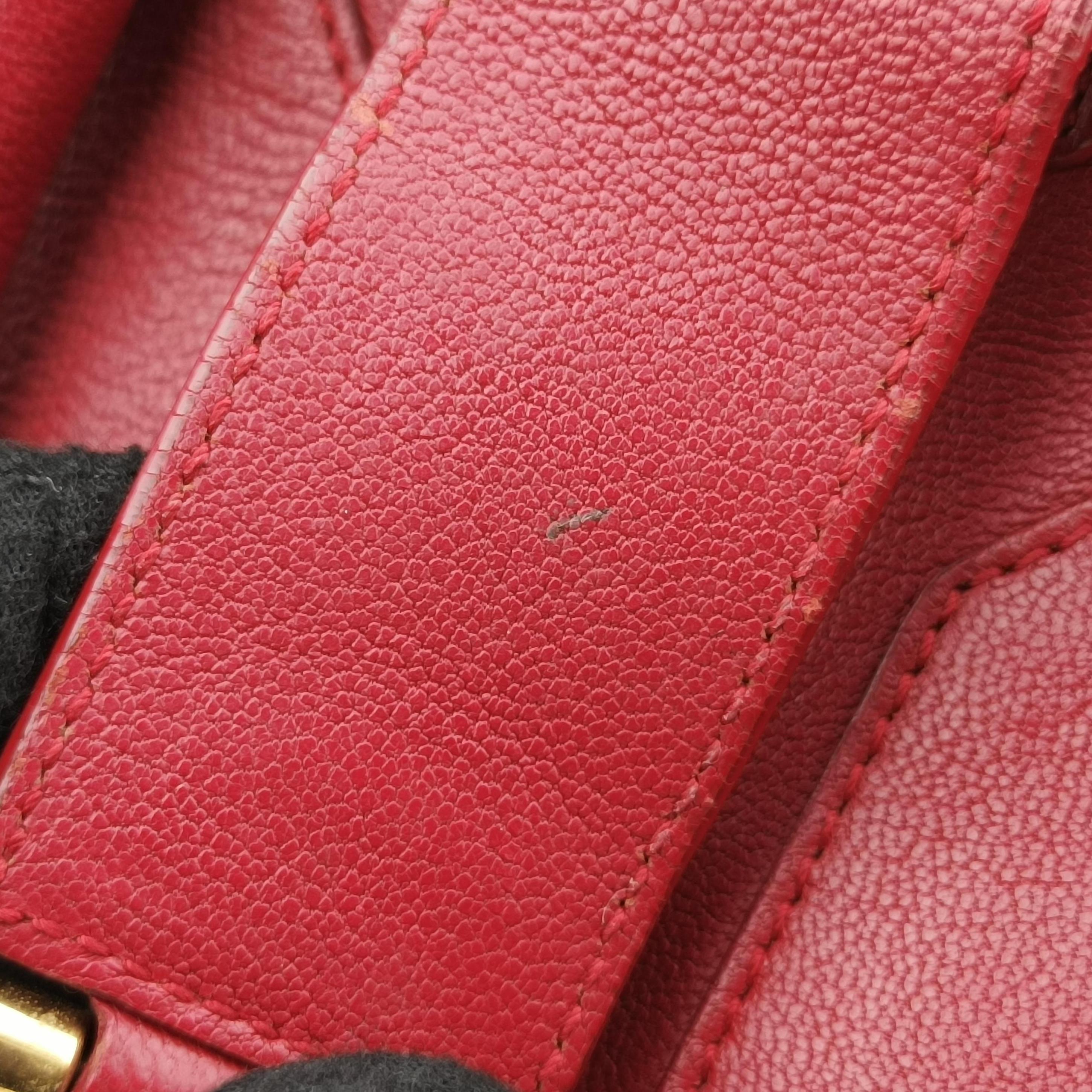 Cabas Chyc Mini Red Leather 311222 311222.213317カバスシック ミニ レッド レザー 311222 311222.213317