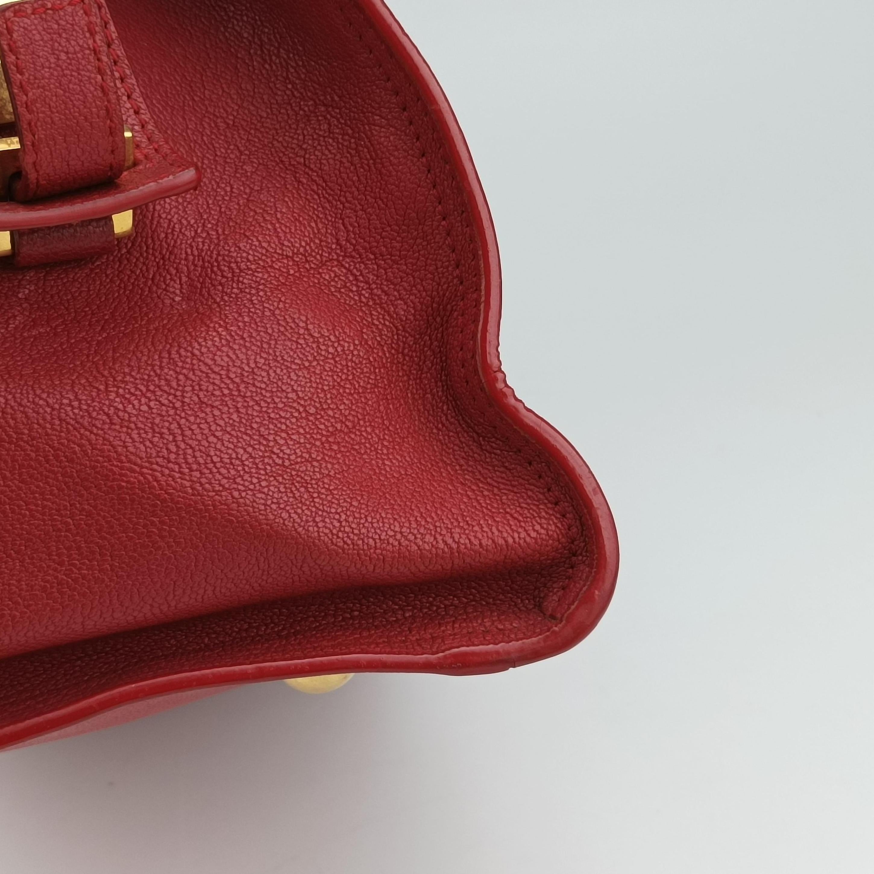 Cabas Chyc Mini Red Leather 311222 311222.213317カバスシック ミニ レッド レザー 311222 311222.213317