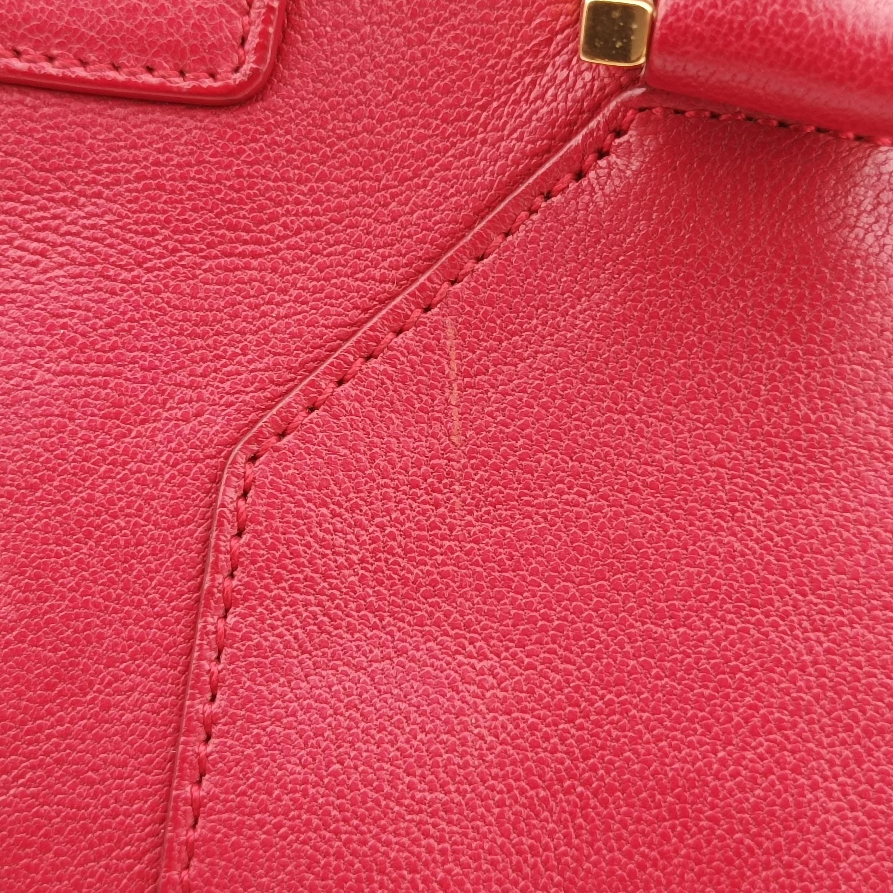 Cabas Chyc Mini Red Leather 311222 311222.213317カバスシック ミニ レッド レザー 311222 311222.213317