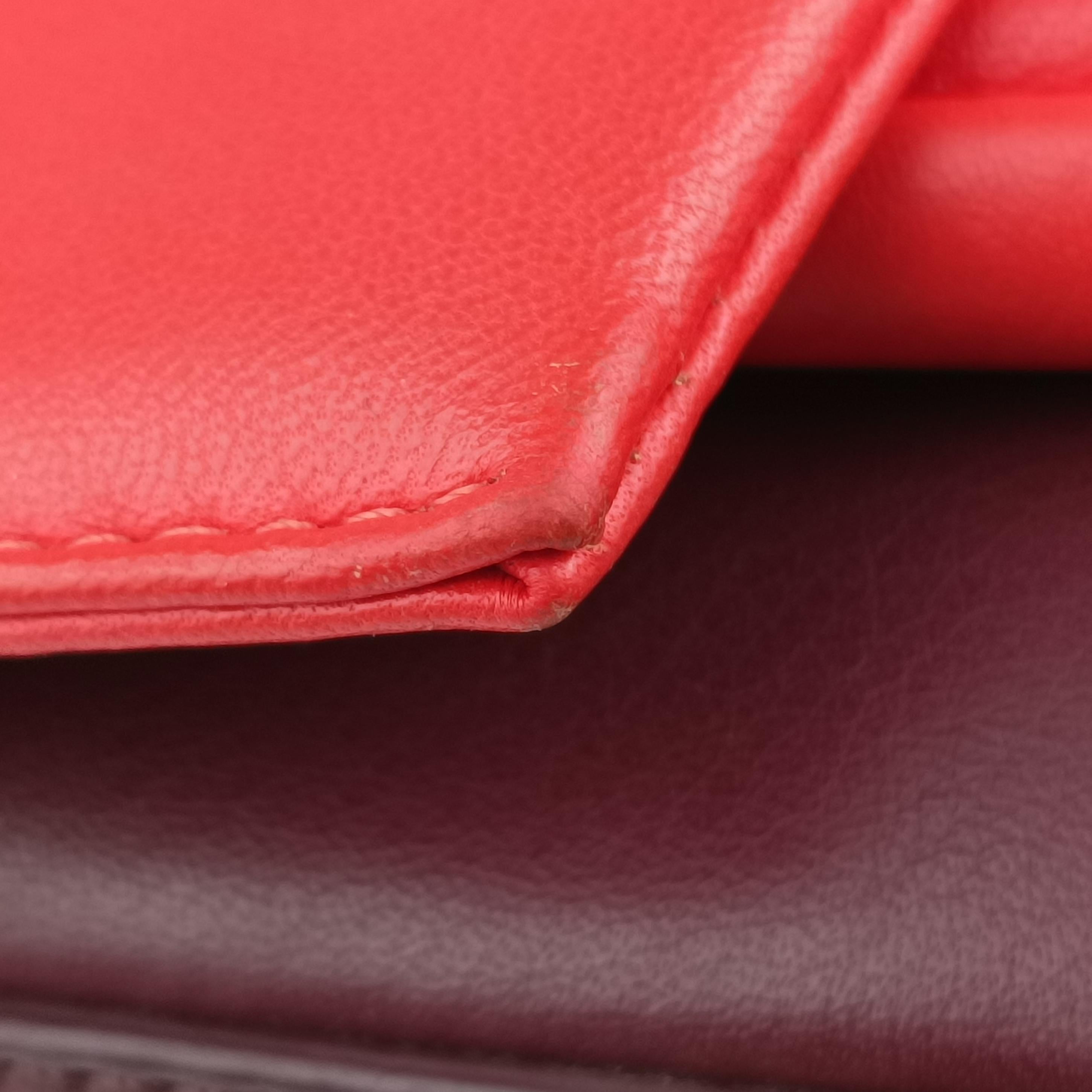 Be Baguette Red×Burgundy Leather 8BR677 8BR677-W2E-149-2566ビー バゲット レッド ×ワインレッド レザー 8BR677 8BR677-W2E-149-2566