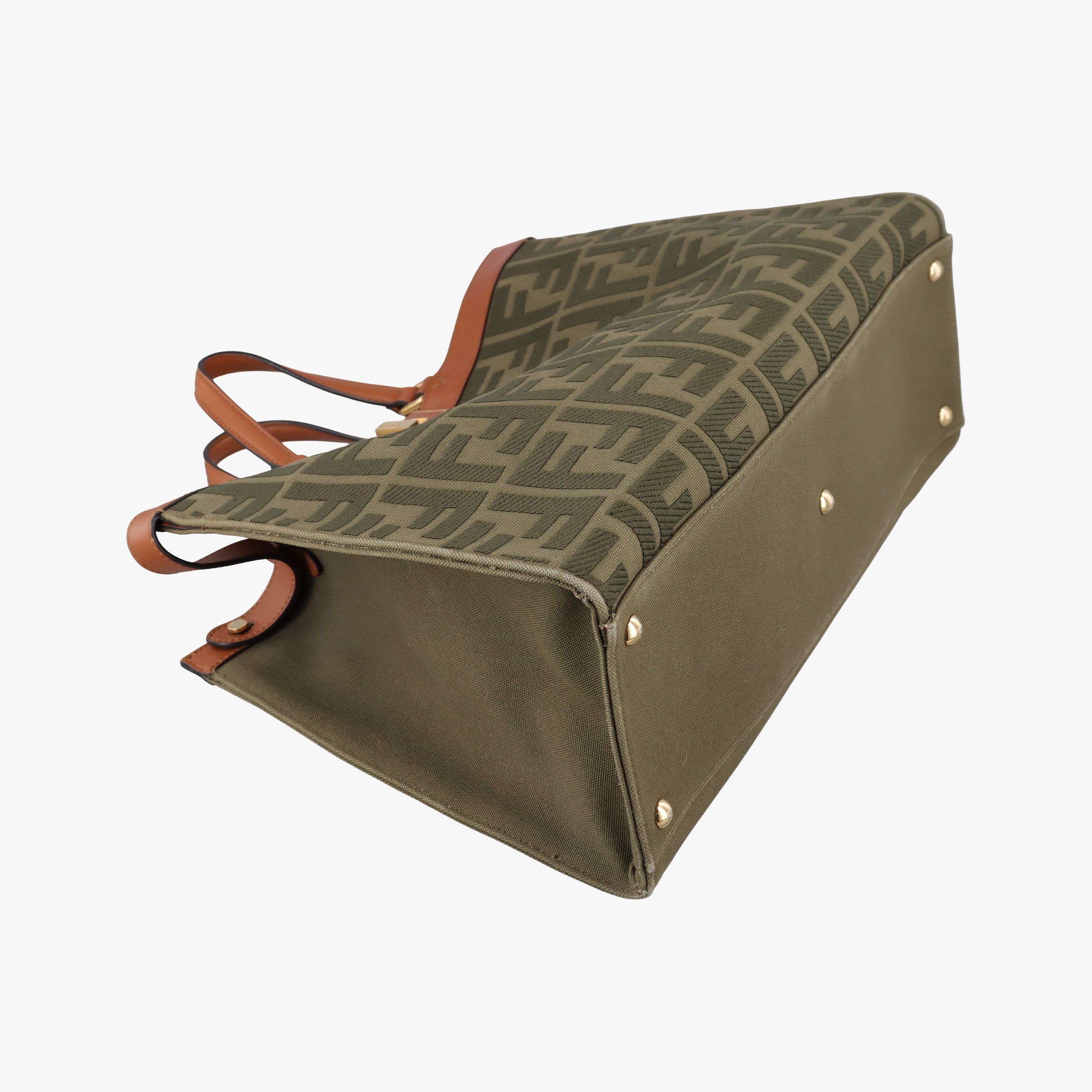 Peekaboo Green×beige canvas×leather 8BH374 8BH374-A9P6-208-12085ピーカブー グリーン×ベージュ キャンバス×レザー 8BH374 8BH374-A9P6-208-12085