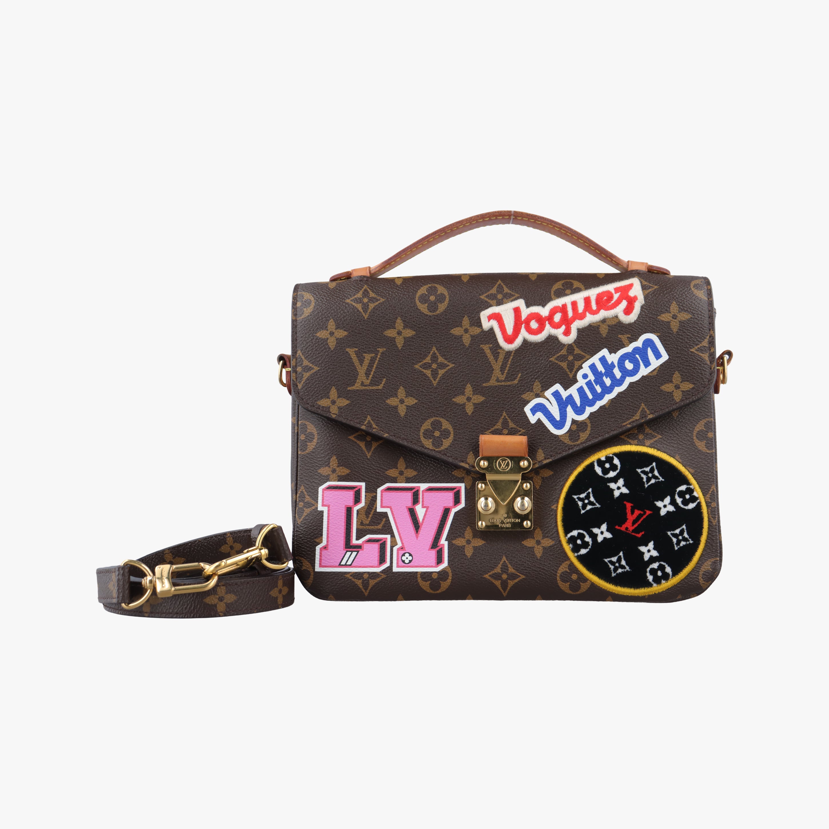 Pochette MeTIS MM Brown×multicolor Monogram Patches M43991 DR2198ポシェット メティス モノグラム/ブラウン×マルチカラー モノグラムパッチーズ M43991 DR2198