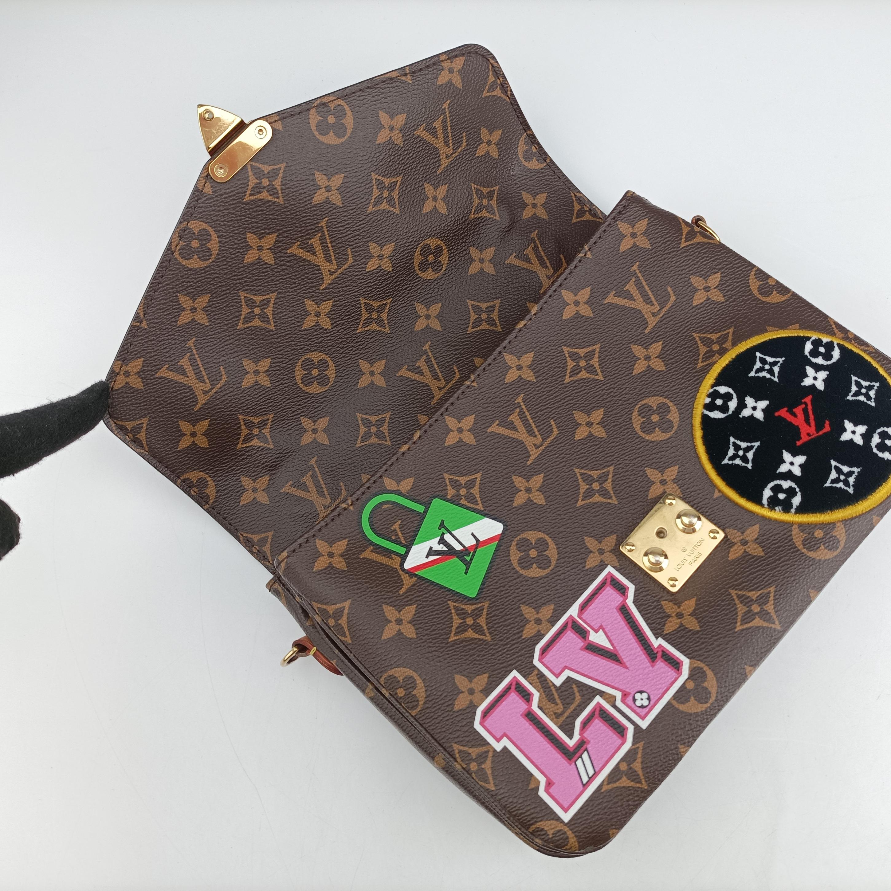 Pochette MeTIS MM Brown×multicolor Monogram Patches M43991 DR2198ポシェット メティス モノグラム/ブラウン×マルチカラー モノグラムパッチーズ M43991 DR2198