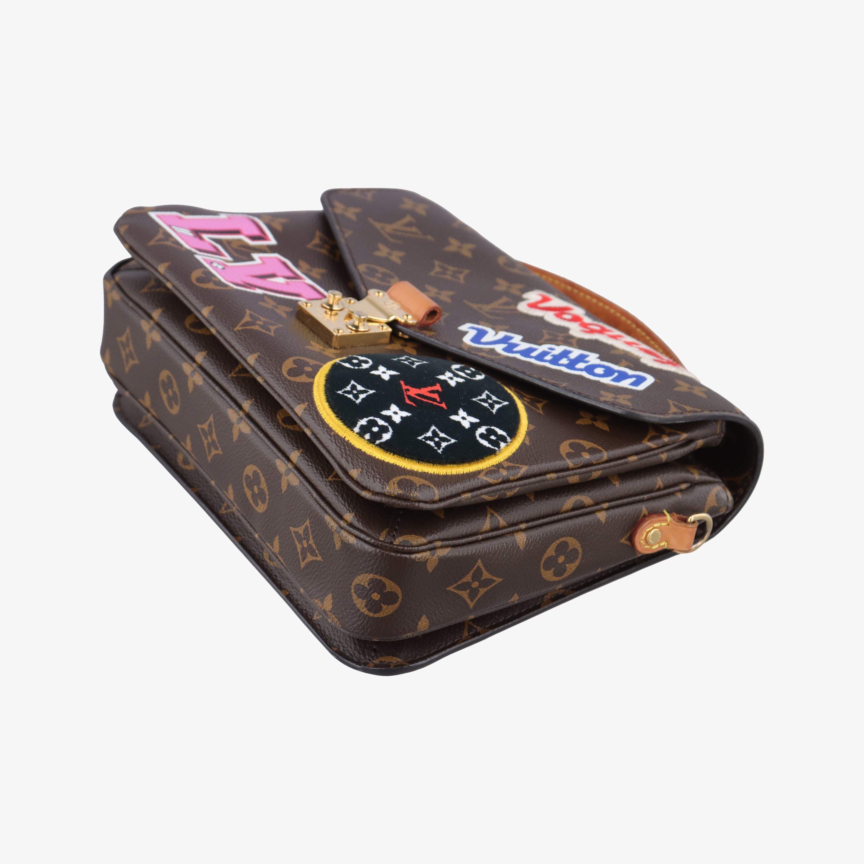 Pochette MeTIS MM Brown×multicolor Monogram Patches M43991 DR2198ポシェット メティス モノグラム/ブラウン×マルチカラー モノグラムパッチーズ M43991 DR2198