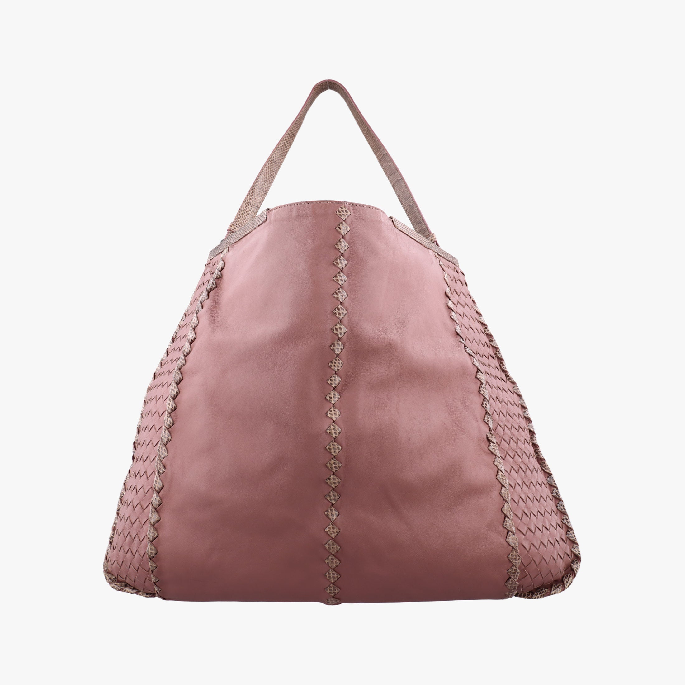 Intrecciato pink×Multicolour Lambskin x Snakeskin B02039613Sイントレチャート ピンク×マルチカラー ラムスキン×ヘビ革 B02039613S