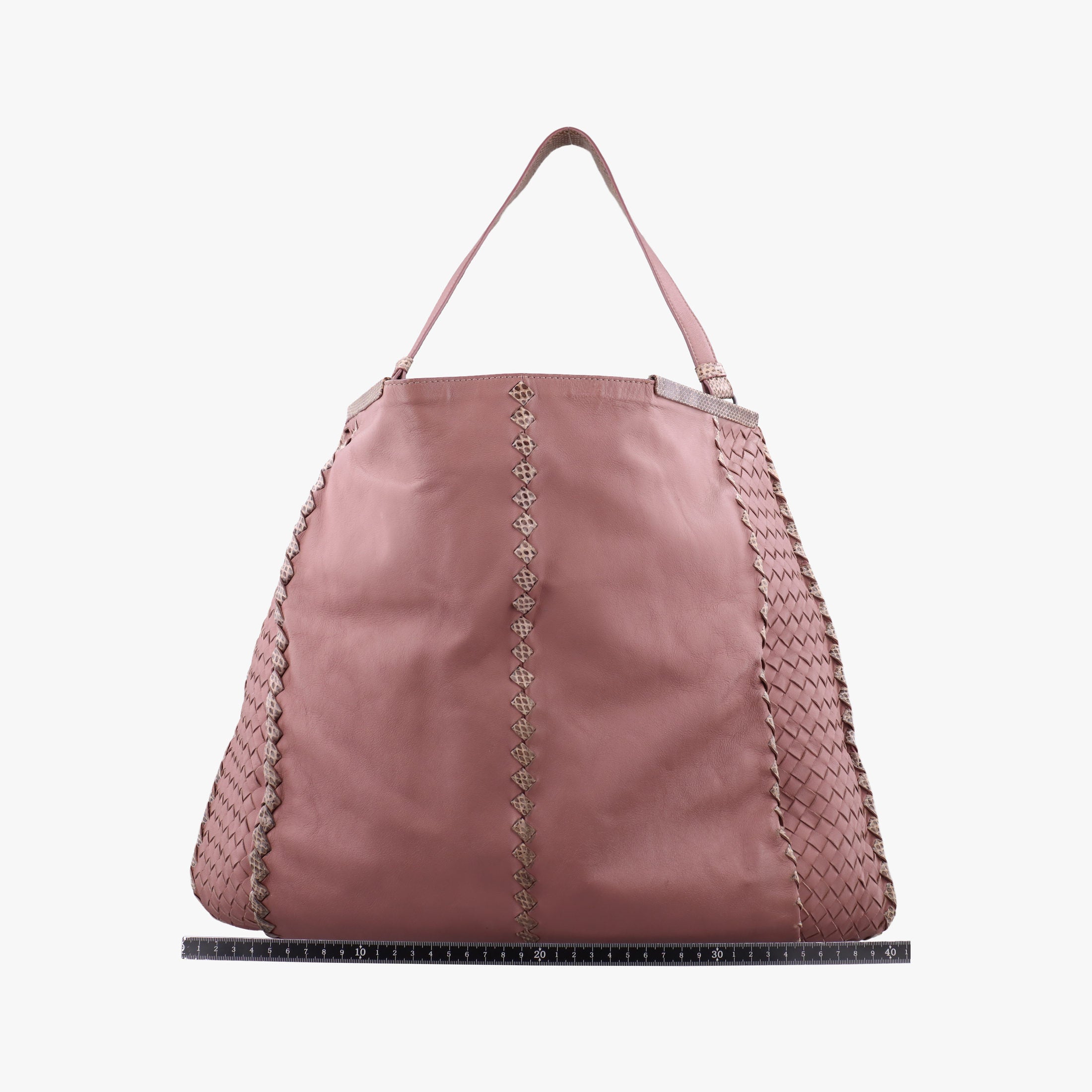 Intrecciato pink×Multicolour Lambskin x Snakeskin B02039613Sイントレチャート ピンク×マルチカラー ラムスキン×ヘビ革 B02039613S