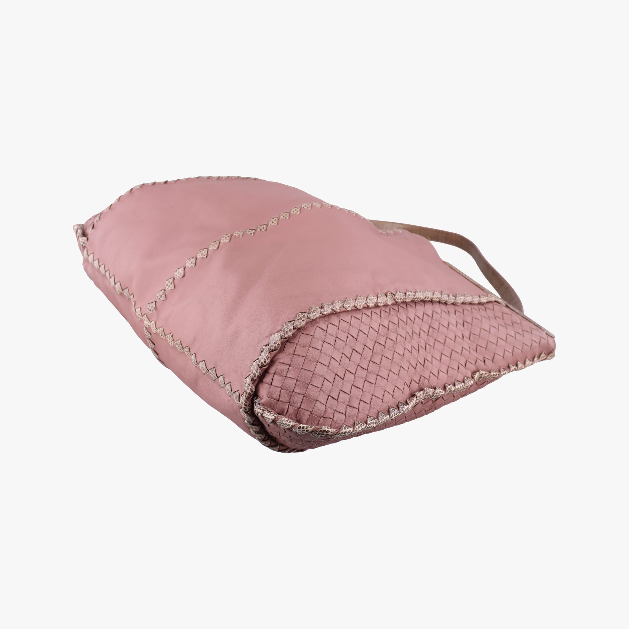 Intrecciato pink×Multicolour Lambskin x Snakeskin B02039613Sイントレチャート ピンク×マルチカラー ラムスキン×ヘビ革 B02039613S