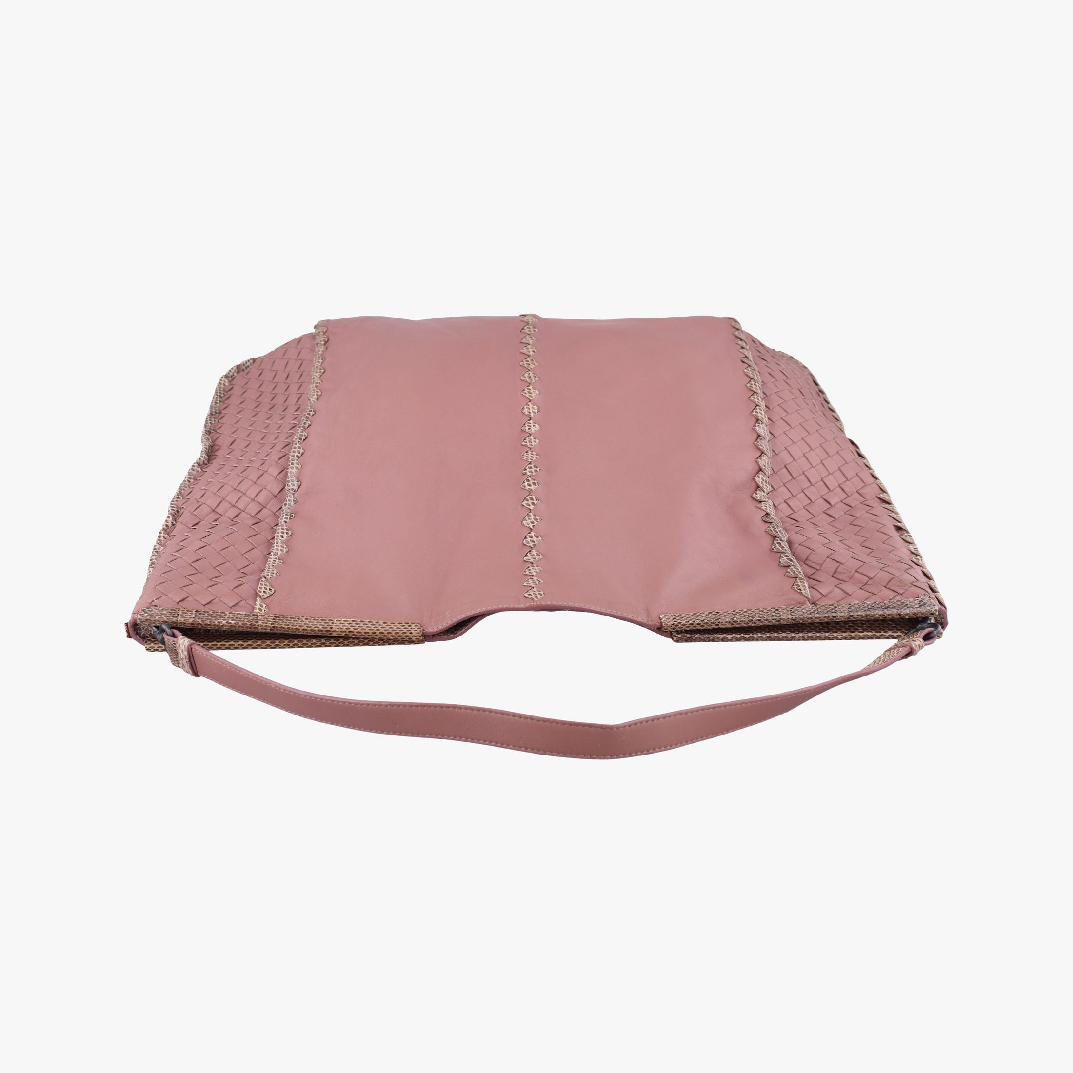 Intrecciato pink×Multicolour Lambskin x Snakeskin B02039613Sイントレチャート ピンク×マルチカラー ラムスキン×ヘビ革 B02039613S